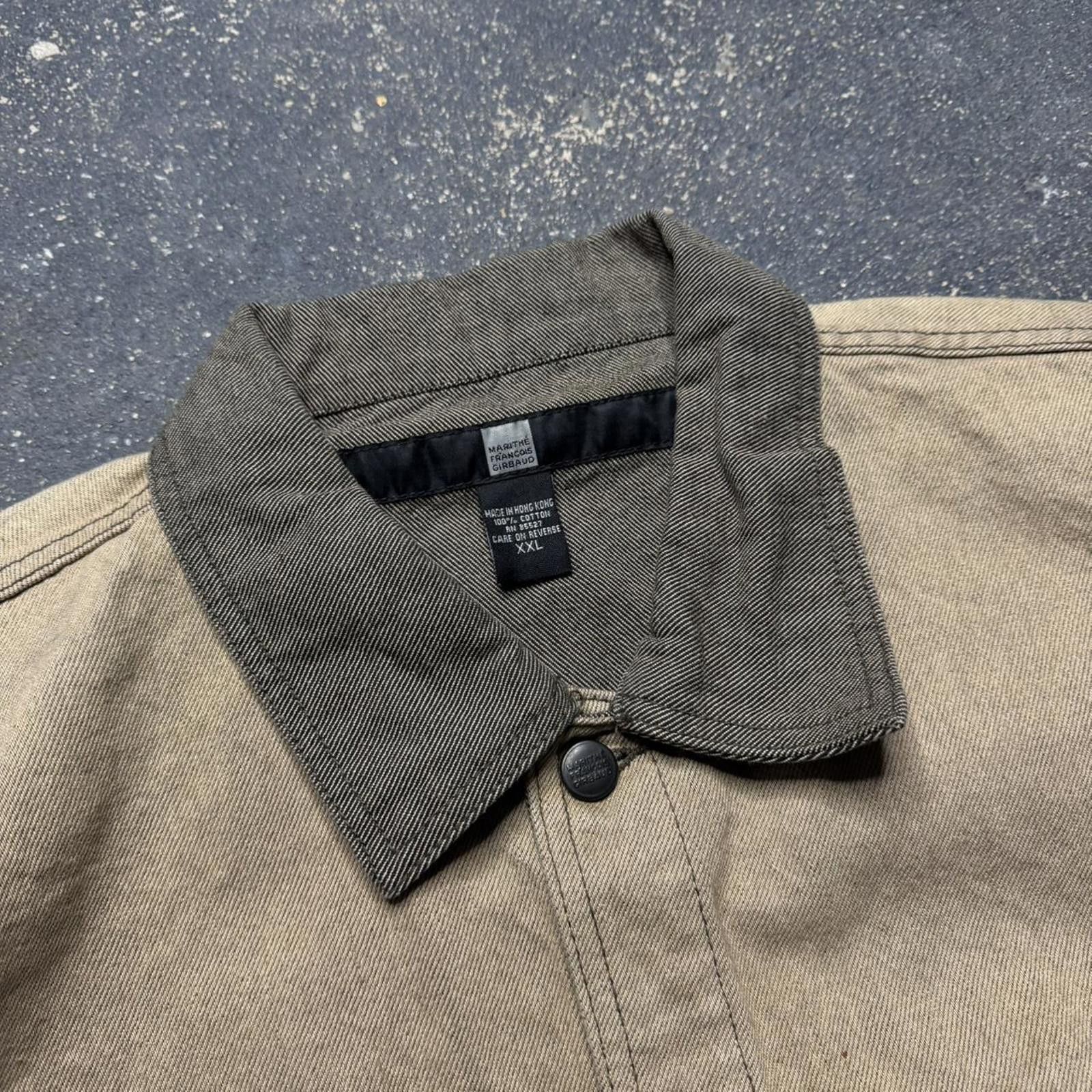 Marithe + Francois Girbaud Vintage Marithé François Girbaud Denim Jacket brown tan Size US XXL / EU 58 / 5 - 2 Thumbnail