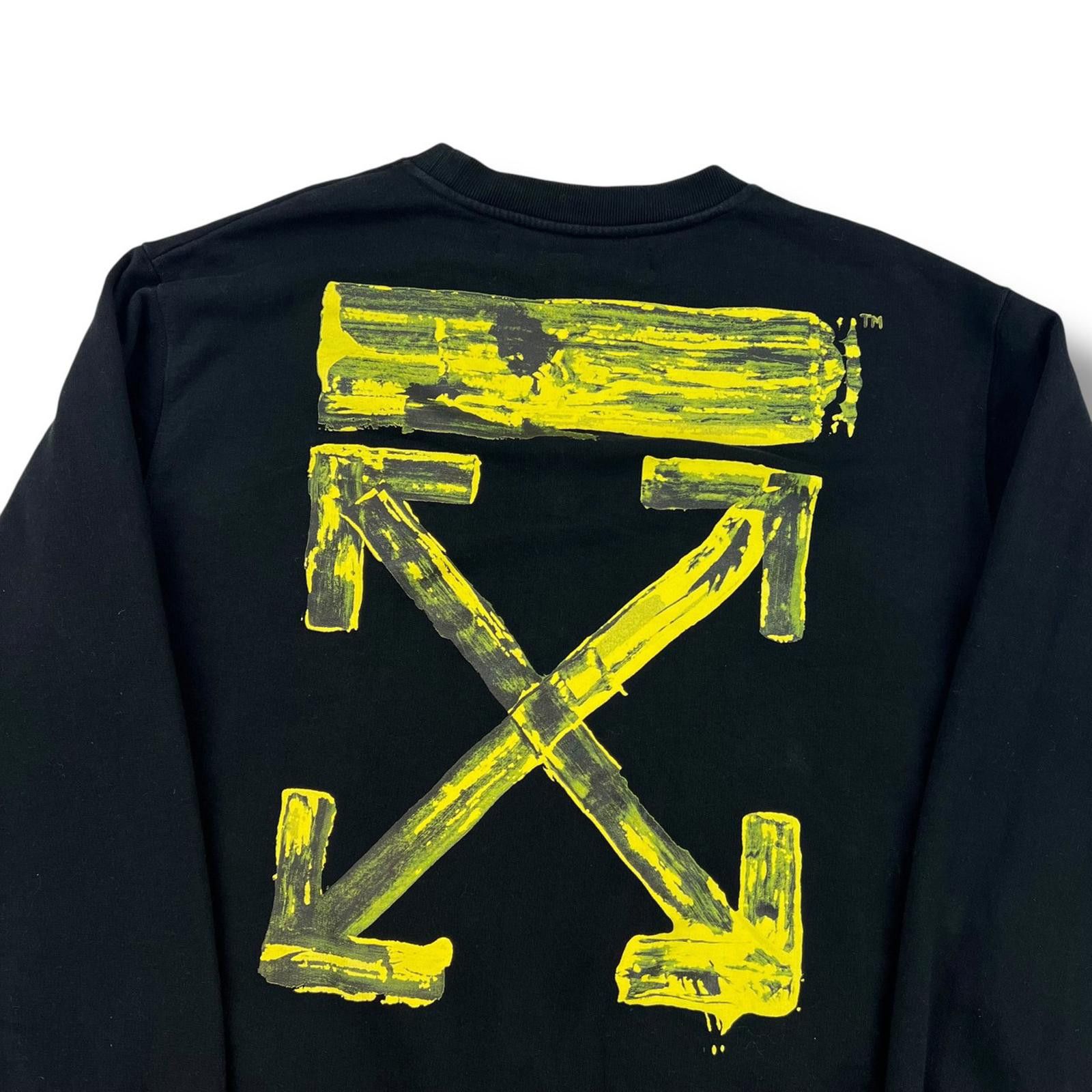 Off-White Off-White Yellow Acrylic Arrows Sweatshirt Size US XXL / EU 58 / 5 - 1 Thumbnail