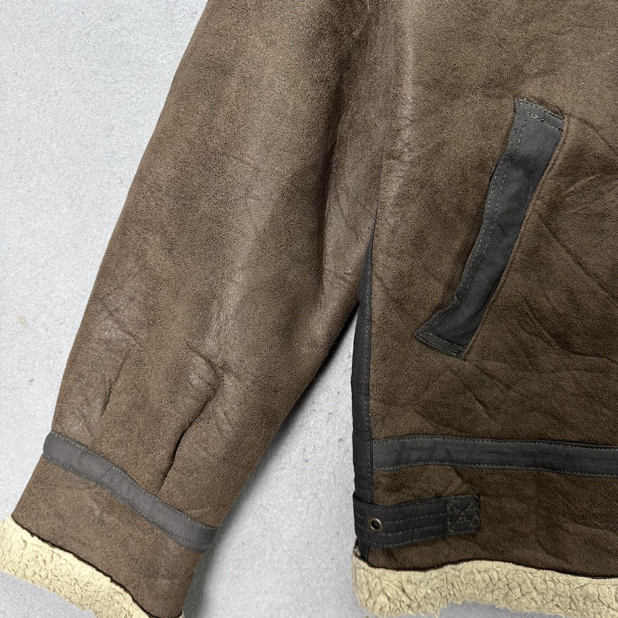 Alpha Industries Vintage Alpha Industries Shearling Jacket Brown B3 Style Size US XL / EU 56 / 4 - 4 Thumbnail