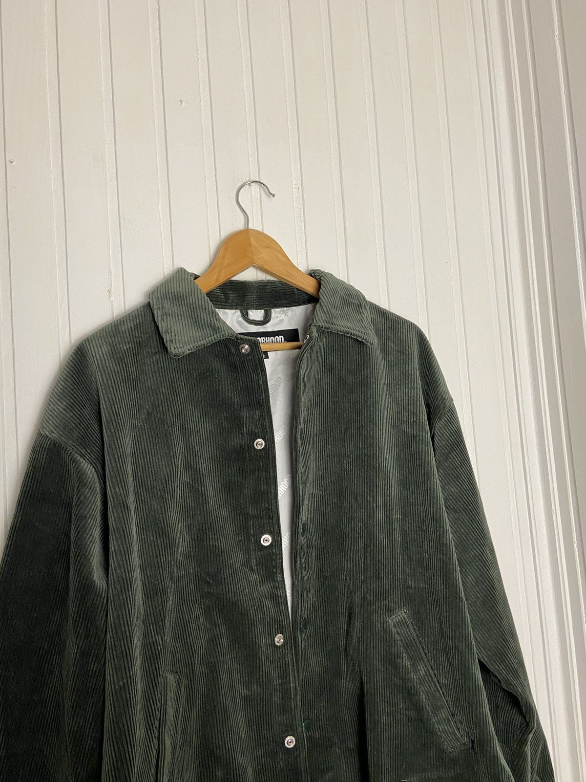 Neighborhood New Neighborhood Cord Windbreaker Jacket Green Size S Size US S / EU 44-46 / 1 - 12 Thumbnail