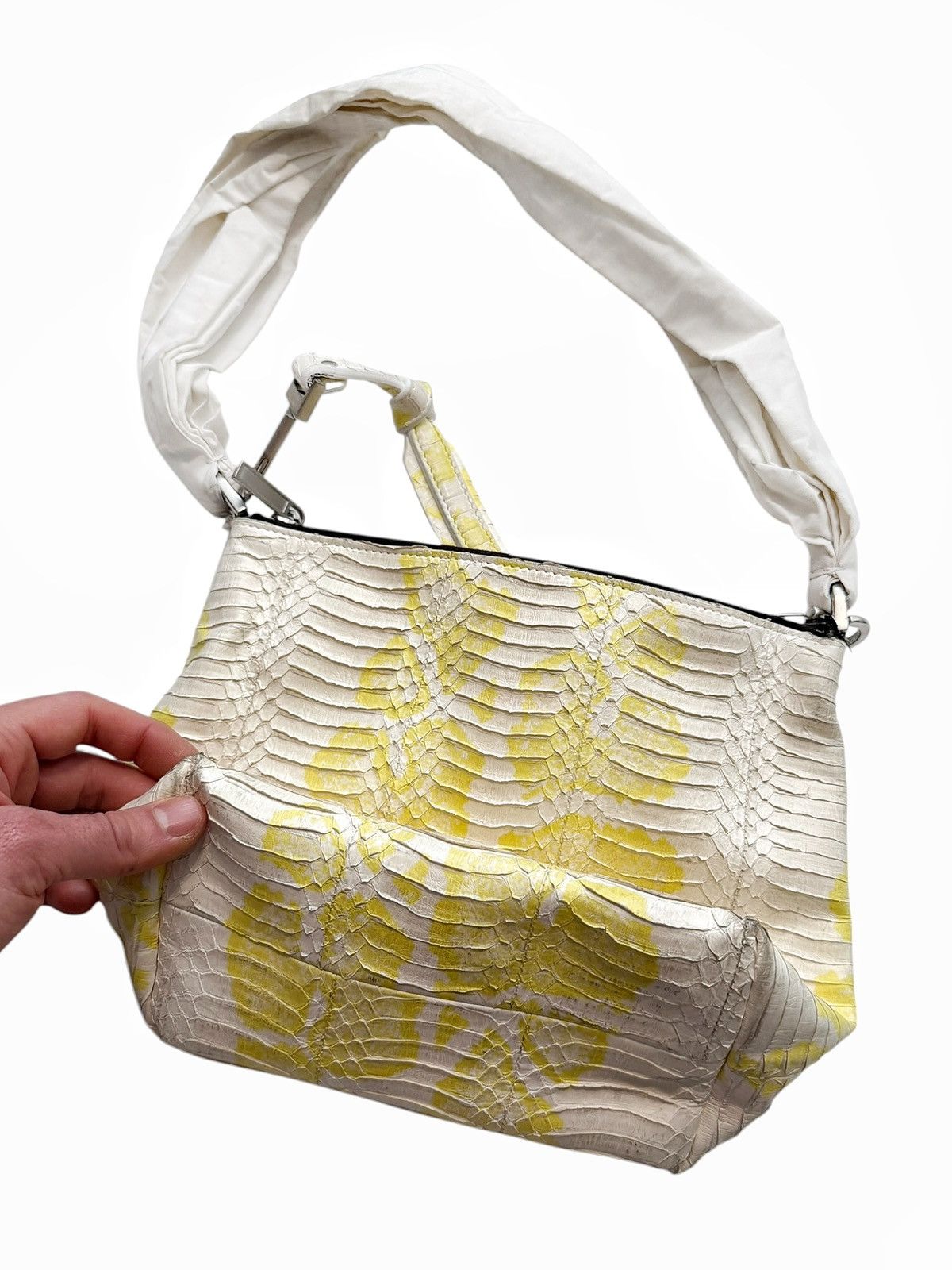 Rick Owens Performa Yellow Acid Python Snakeskin Bag Size ONE SIZE - 3 Thumbnail