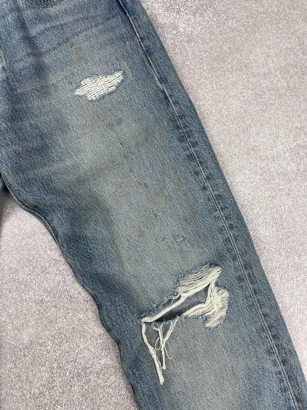 Levi's × Levi's Made & Crafted Levi’s Distressed Faded Denim Jeans 31x32 Size US 31 - 4 Thumbnail