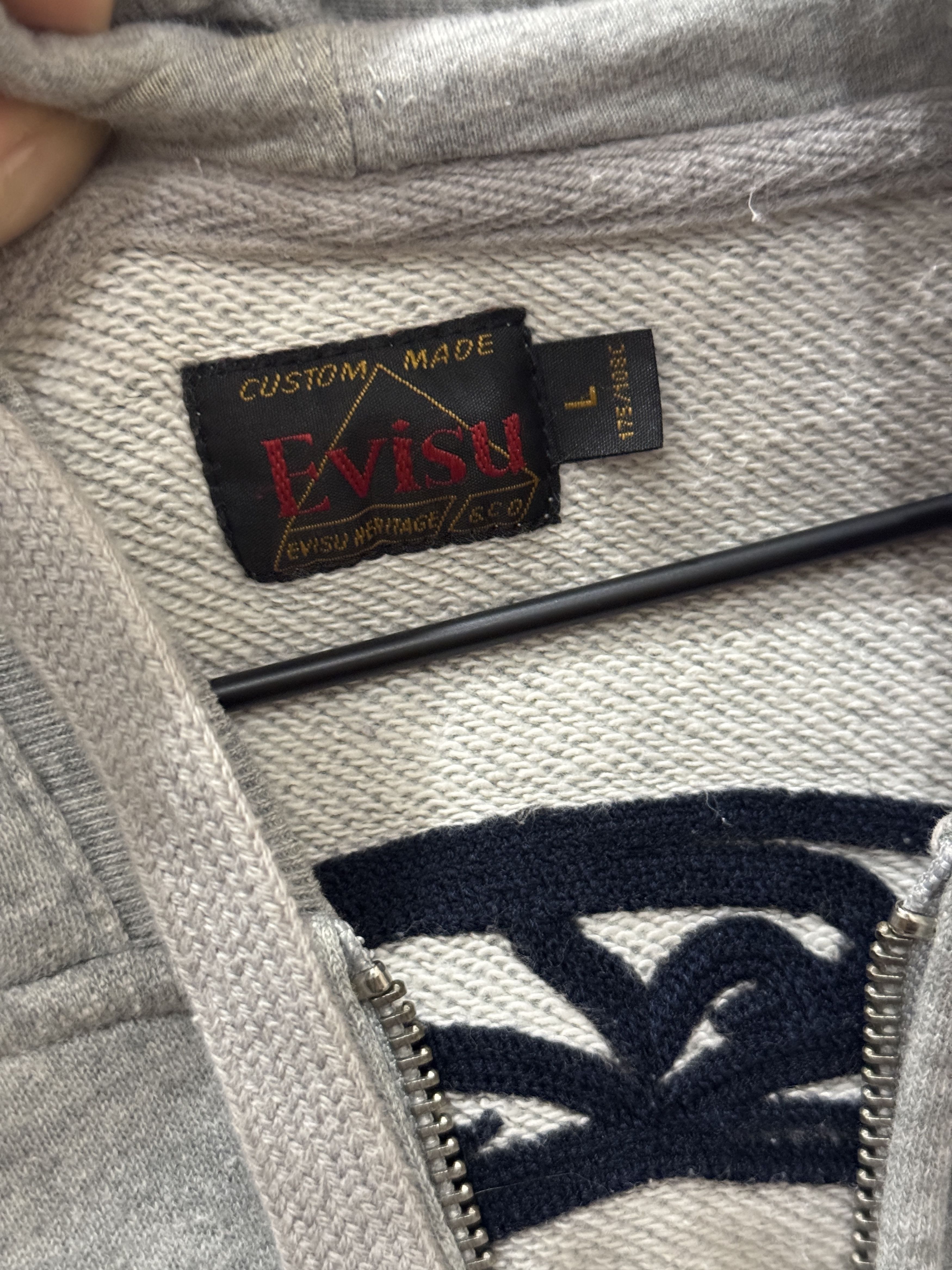 Evisu Zip-Up Hoodie Size US L / EU 52-54 / 3 - 4 Thumbnail
