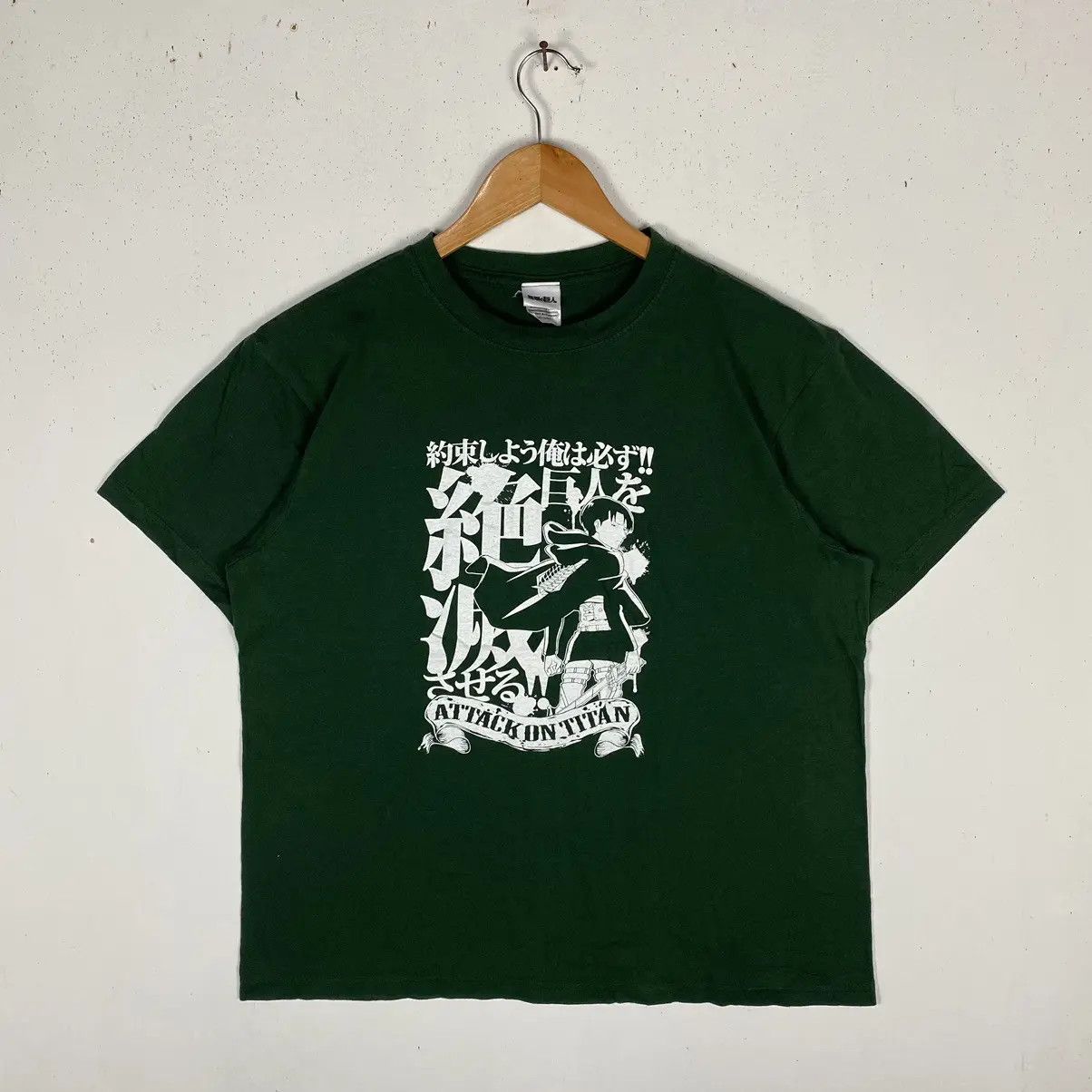 Anime × Japanese Brand × Vintage VINTAGE 00's ATTACK ON TITAN LEVI ACKERMAN ANIME TEE Size US L / EU 52-54 / 3 - 2 Thumbnail