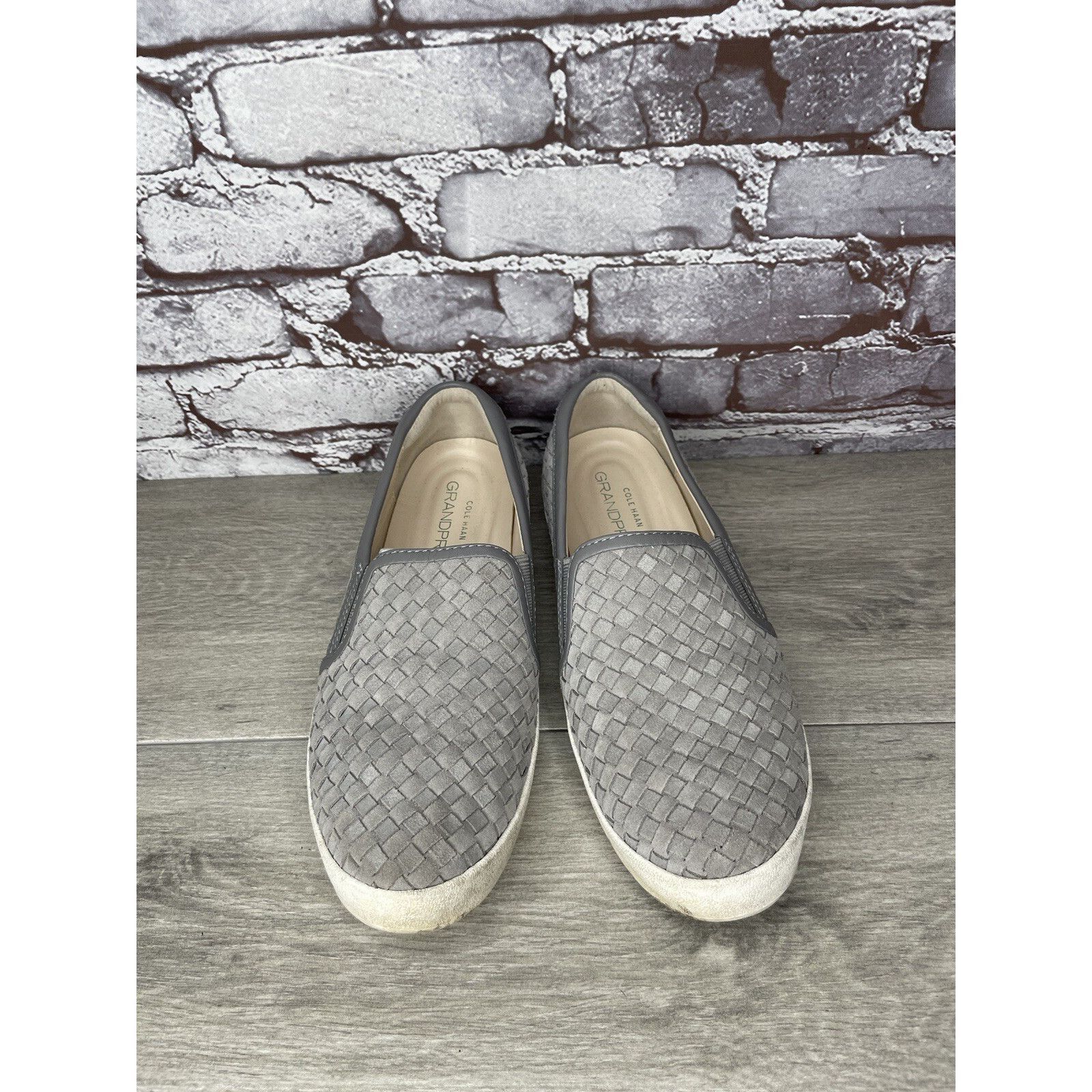 Cole Haan Cole Haan Grand Pro Gray Woven Suede Leather Slip On Shoes W Size US 11 / IT 41 - 14 Thumbnail