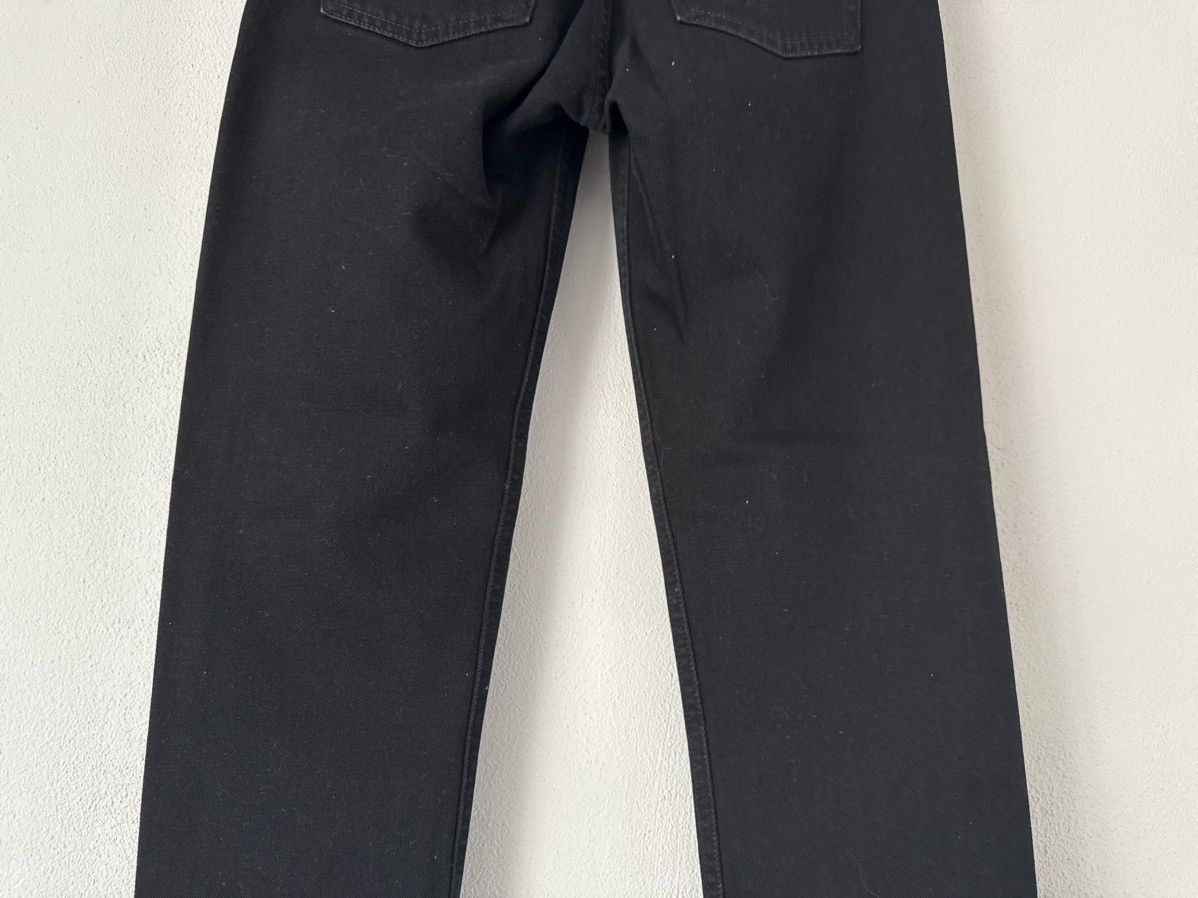 Balenciaga Black Slim Fit Denim Jeans with Logo Patch Size US 27 - 9 Thumbnail