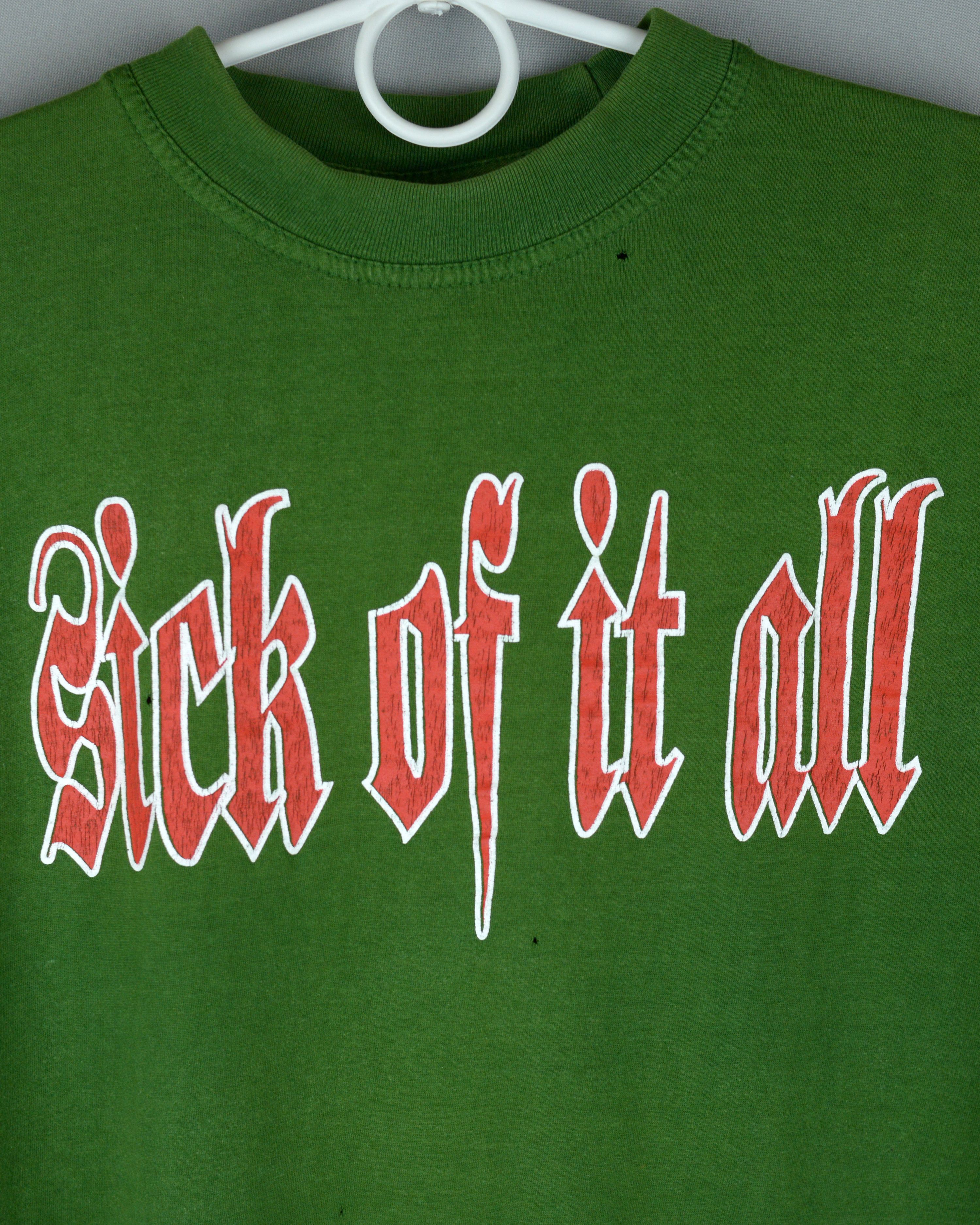 Vintage Vintage Sick Of it All t shirt Size US S / EU 44-46 / 1 - 5 Thumbnail