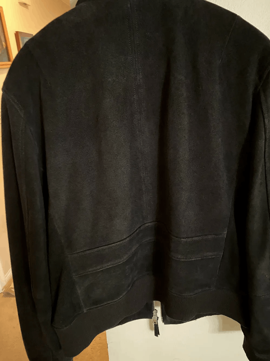 Allsaints All Saints Black Suede Leather Jacket (M/L Fit) Size US XL / EU 56 / 4 - 4 Thumbnail