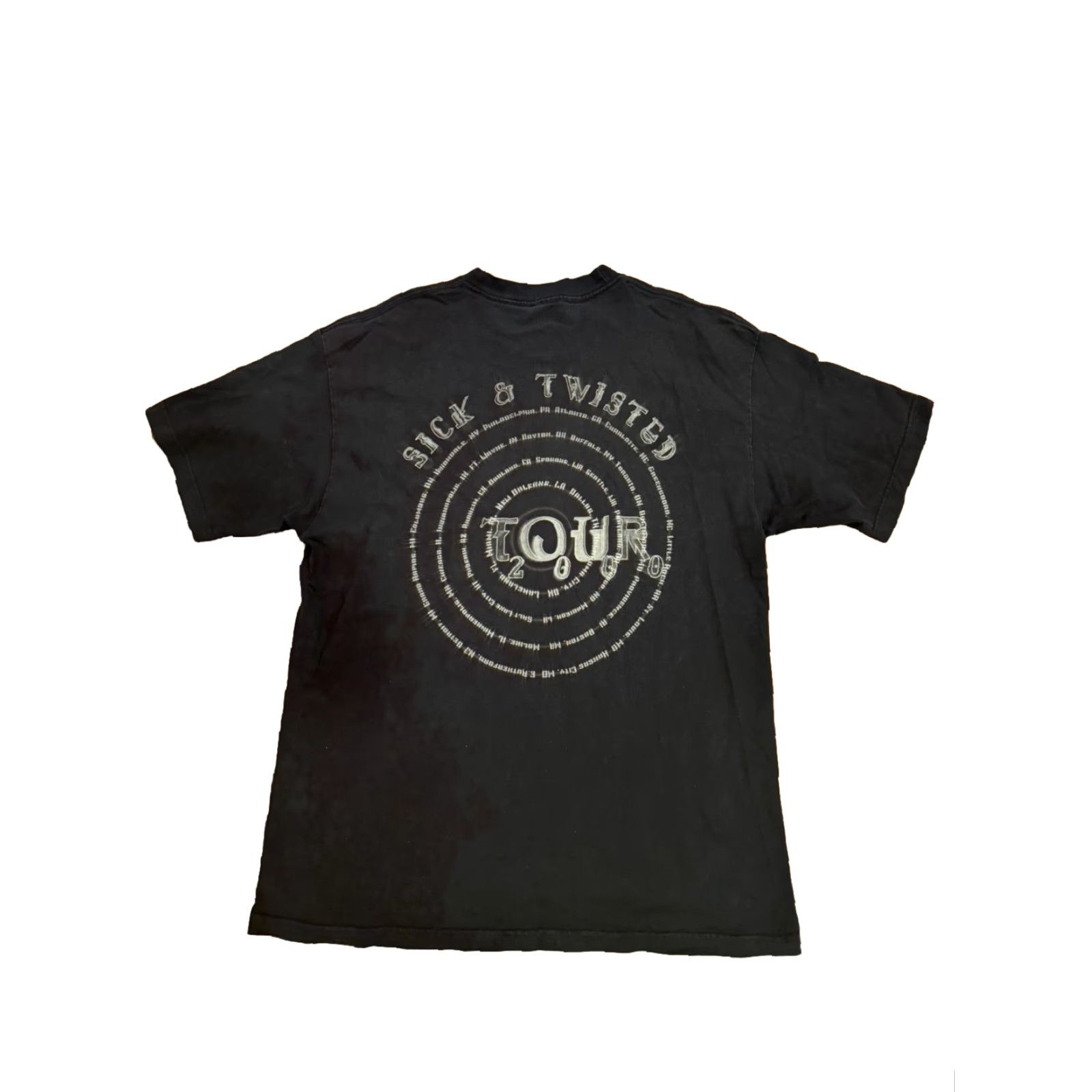 AAA VINTAGE Korn T-Shirt 2000s Nu Metal Rap Goth Band Sick Twisted Tour Size 2XL Black Mens Graphic Tee Band Tee 28-29” Shawl to Hem Size US XXL / EU 58 / 5 - 3 Thumbnail