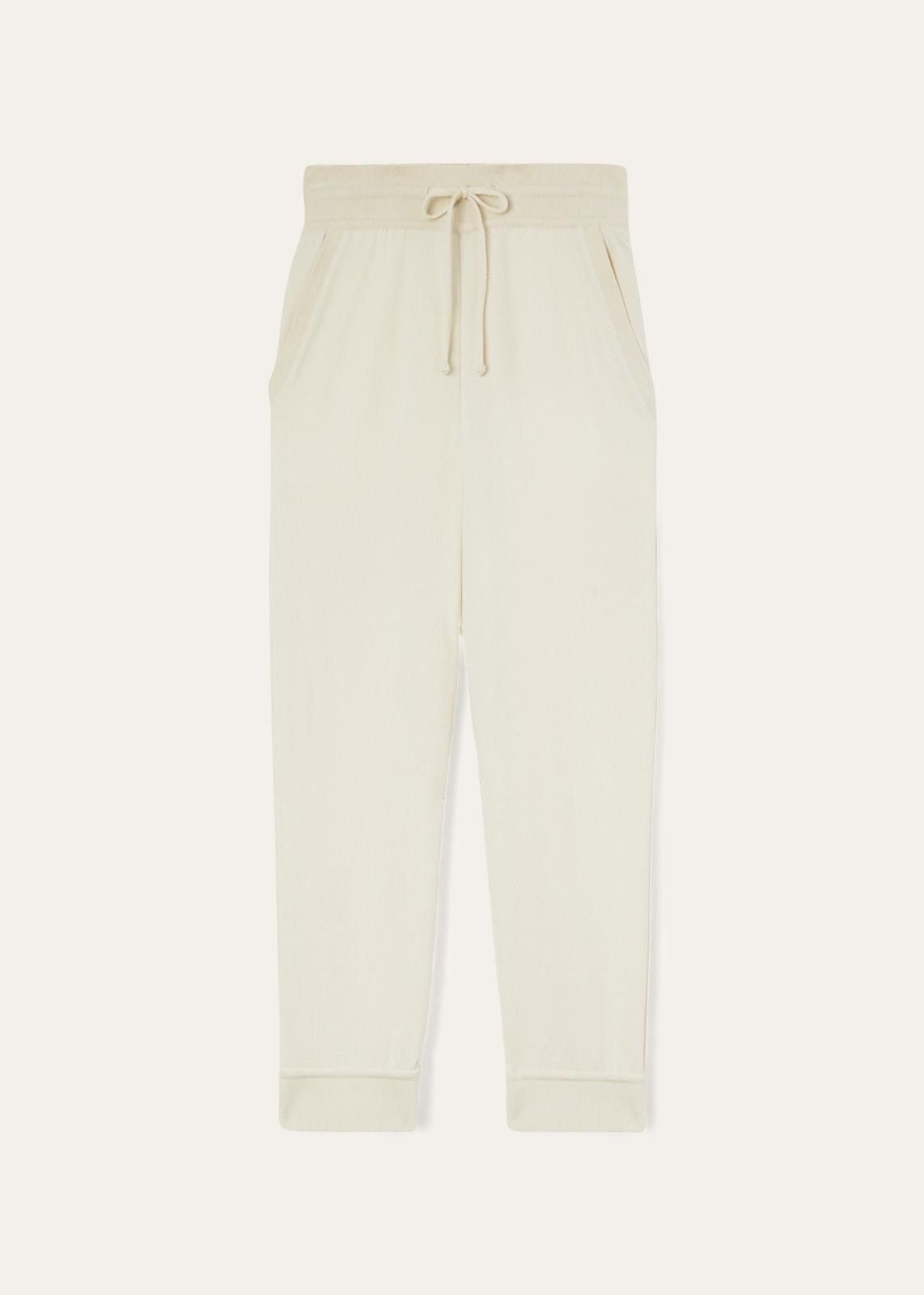 Loro Piana o1srvl11e1024 Cocooning Sweatpant in Ivory Size 26" / US 2 / IT 38 - 1 Thumbnail