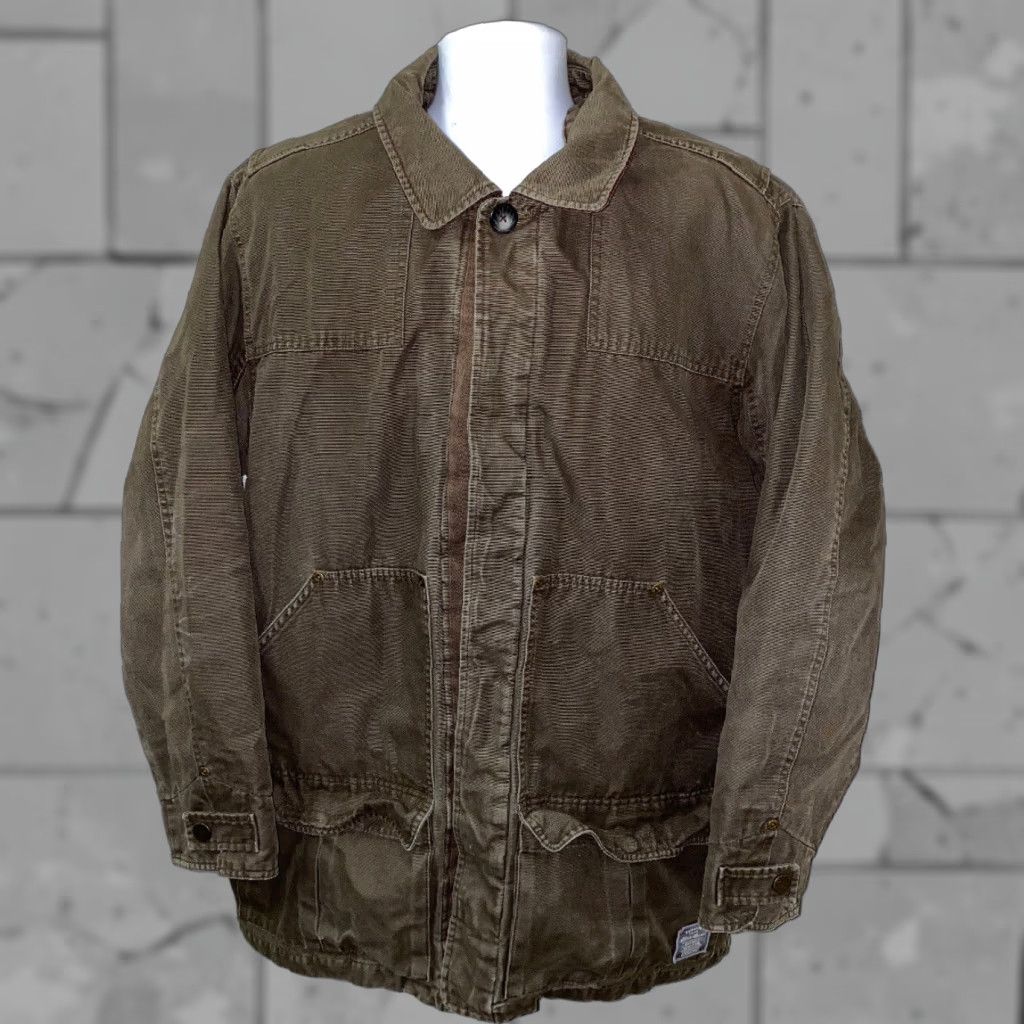 Eddie Bauer Eddie Bauer Mens Canvas Brown Plaid Lined Button Front Jacket Size L Size US L / EU 52-54 / 3 - 1 Thumbnail