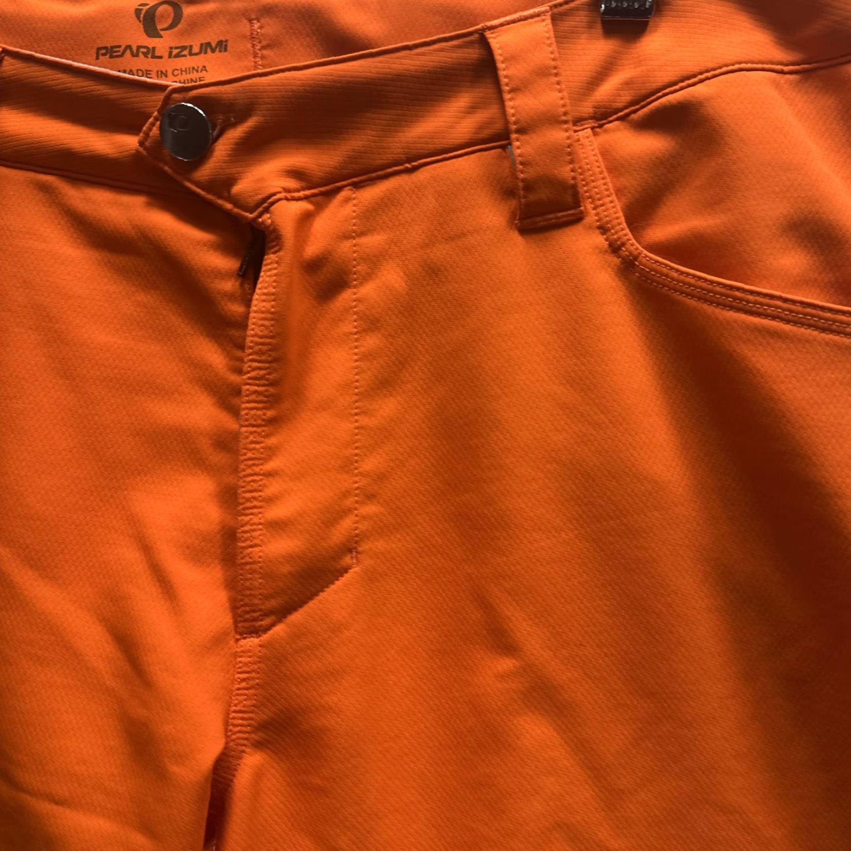 PEARL iZUMi Pearl Izumi Shorts Mens L Orange Biker Cycling Quick Dry Zip Pocket Trail Size US 33 - 6 Thumbnail