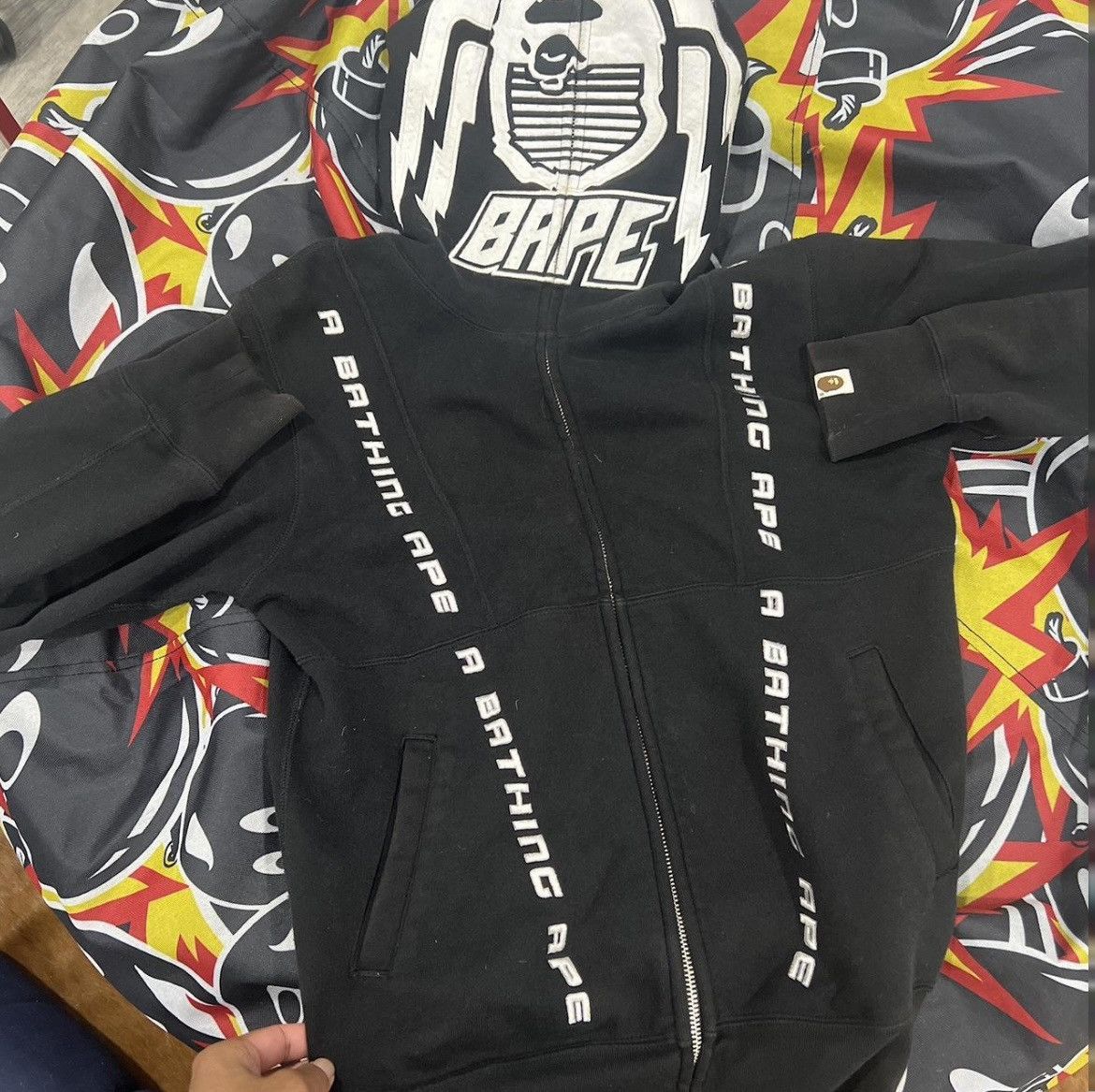 Bape Bape Motorsport Full Zip Hoodie Grailed