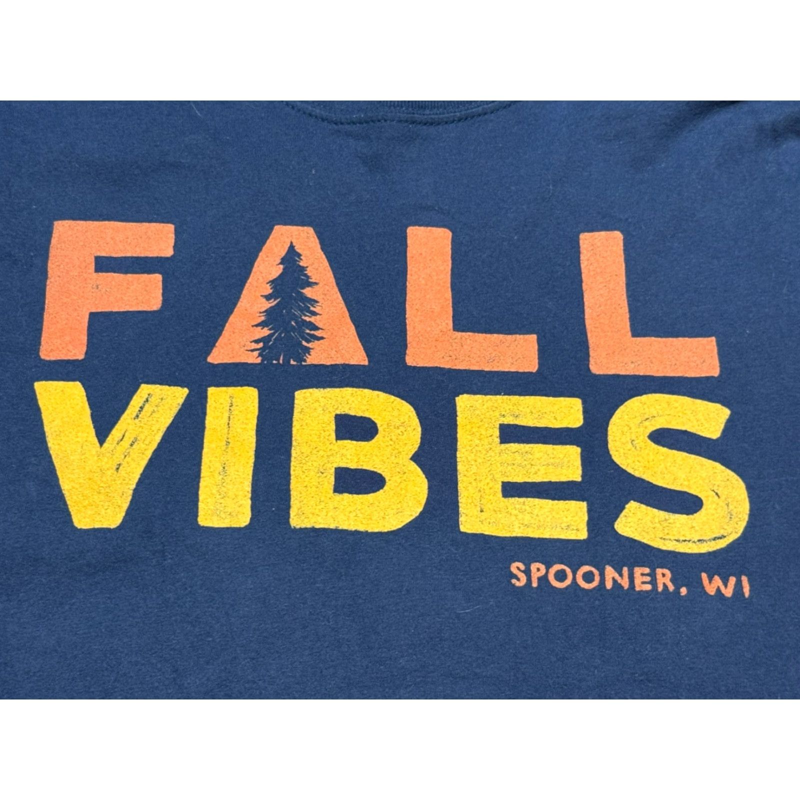 Vintage VINTAGE Unwind League Shirt Mens Small Blue Orange Yellow Fall Vibes Spooner, WI Unwind Size US S / EU 44-46 / 1 - 5 Thumbnail