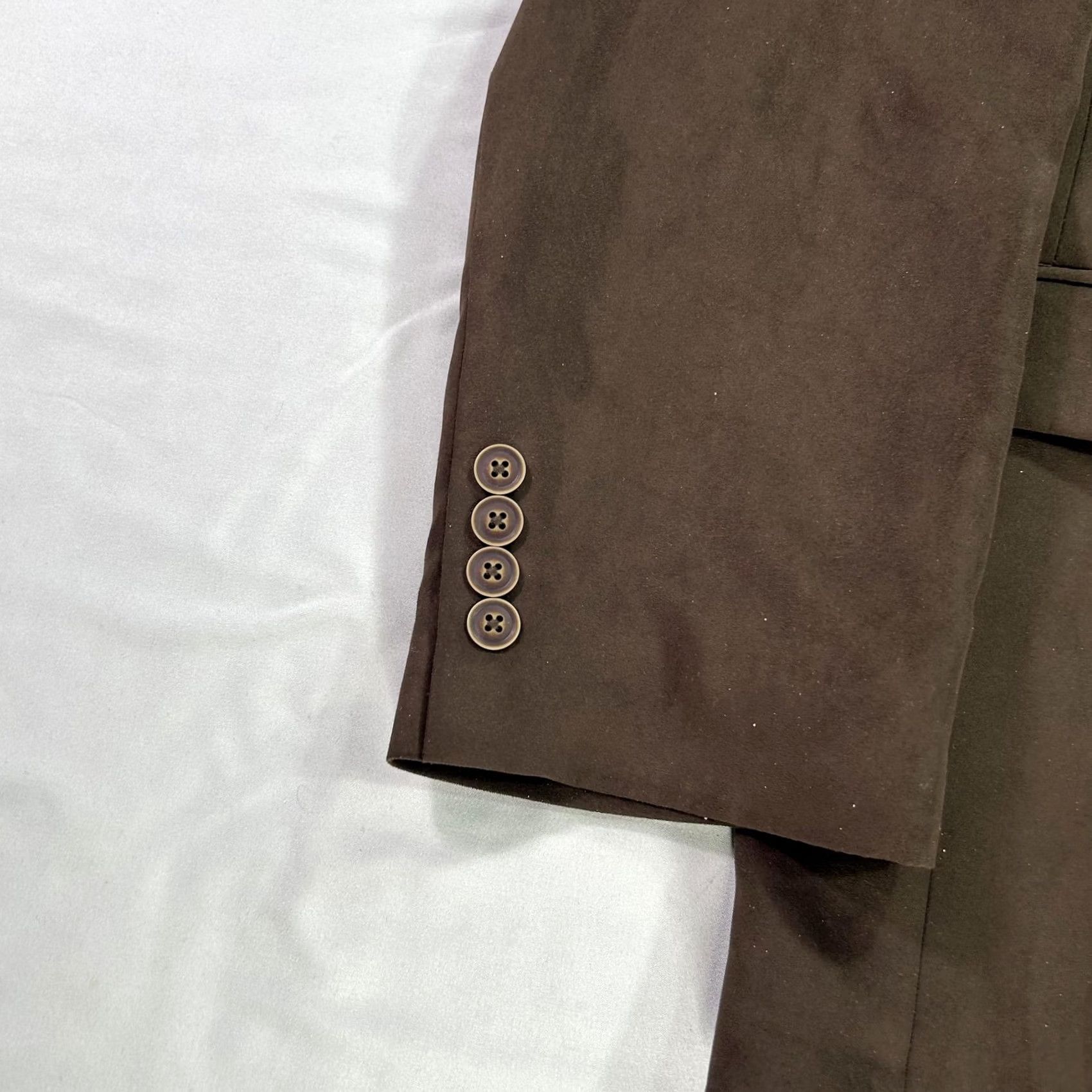 Nautica Nautica Blazer Mens 50 Large Brown Classic Sport Coat Jacket Polyester Lined Size 50R - 4 Thumbnail