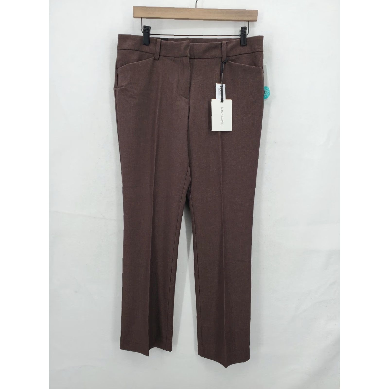 Vintage 41 Hawthorn Becca Mid Rise Bootcut Pants Womens 8 Brown Stretch Stitch Fix NWT Size 30" / US 8 / IT 44 - 2 Thumbnail