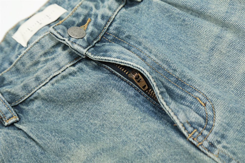 Japanese Brand × Jean Men's loose street vintage distressed washed denim shorts Size US 32 / EU 48 - 4 Thumbnail