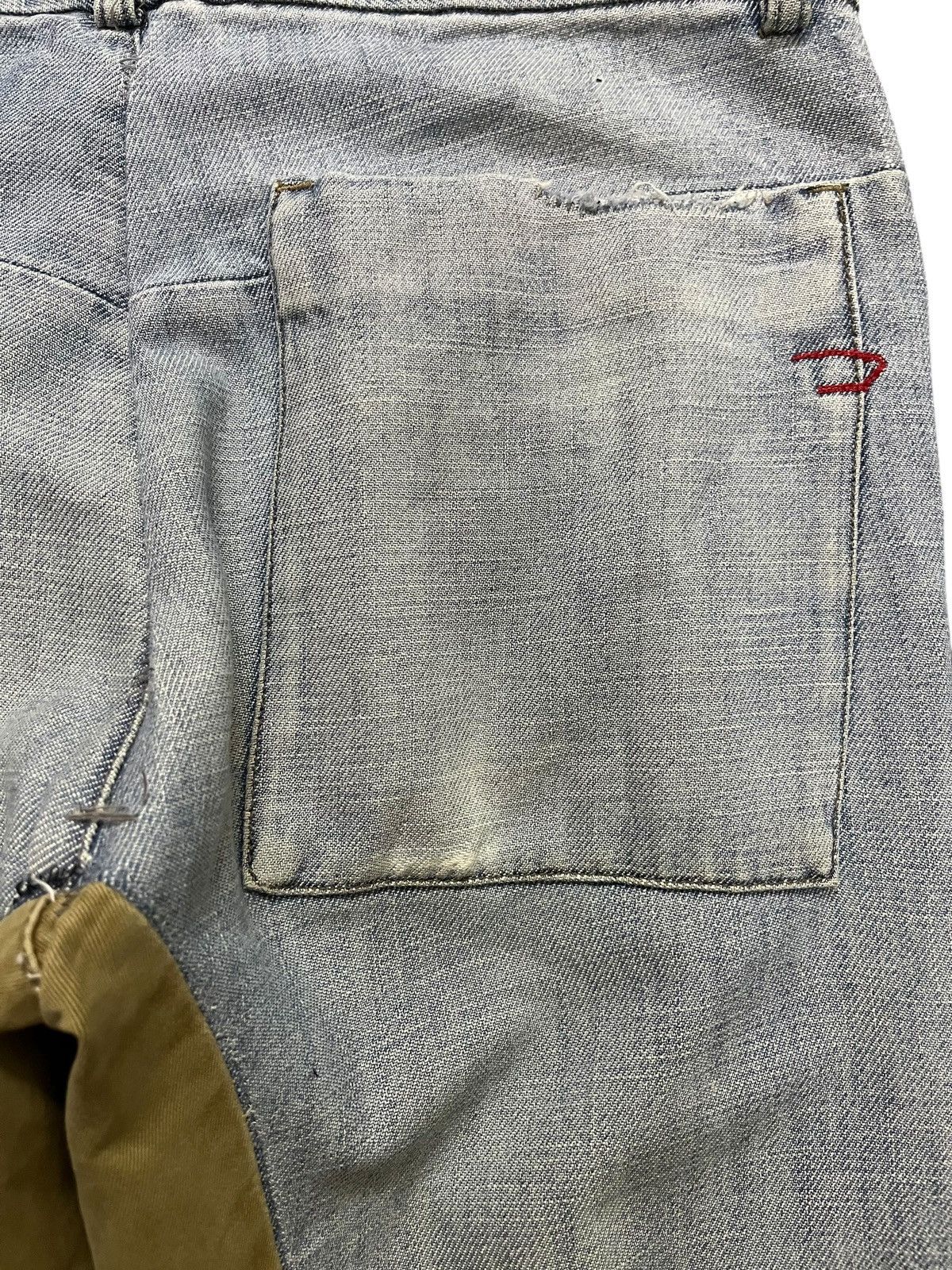 Diesel Vintage Diesel Hybrid Two Tone Denim Size US 30 / EU 46 - 7 Thumbnail