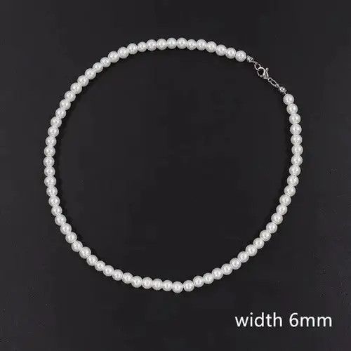 Vintage Pearl Necklace Casual Chain Jewelry Classic Imitation Bead Size ONE SIZE - 3 Thumbnail