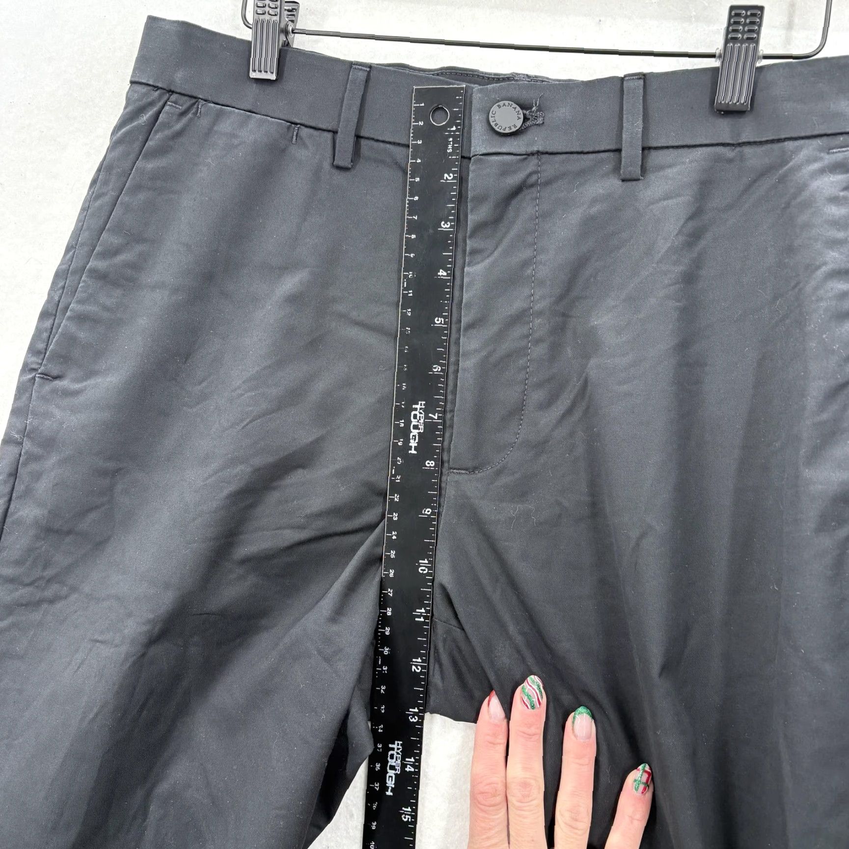 Banana Republic VINTAGE Banana Republic Pants Mens 32x30 Black Chino Slim Stretch Golf Shirt? Size US 32 / EU 48 - 7 Thumbnail