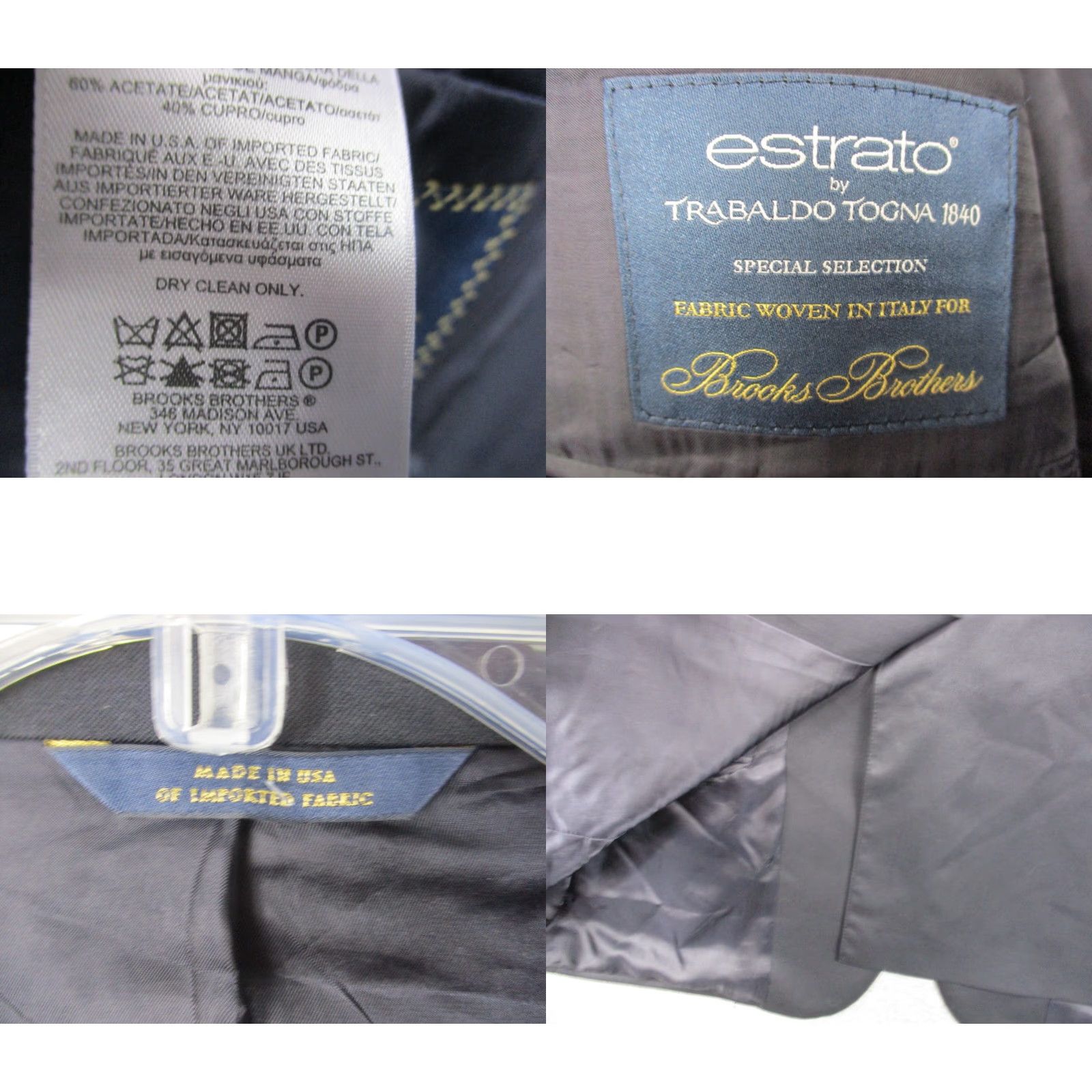 Brooks Brothers Brooks Brothers 1818 Sport Coat 48 Navy Blue Wool Madison USA Blazer Sport Coat Size 48R - 9 Thumbnail