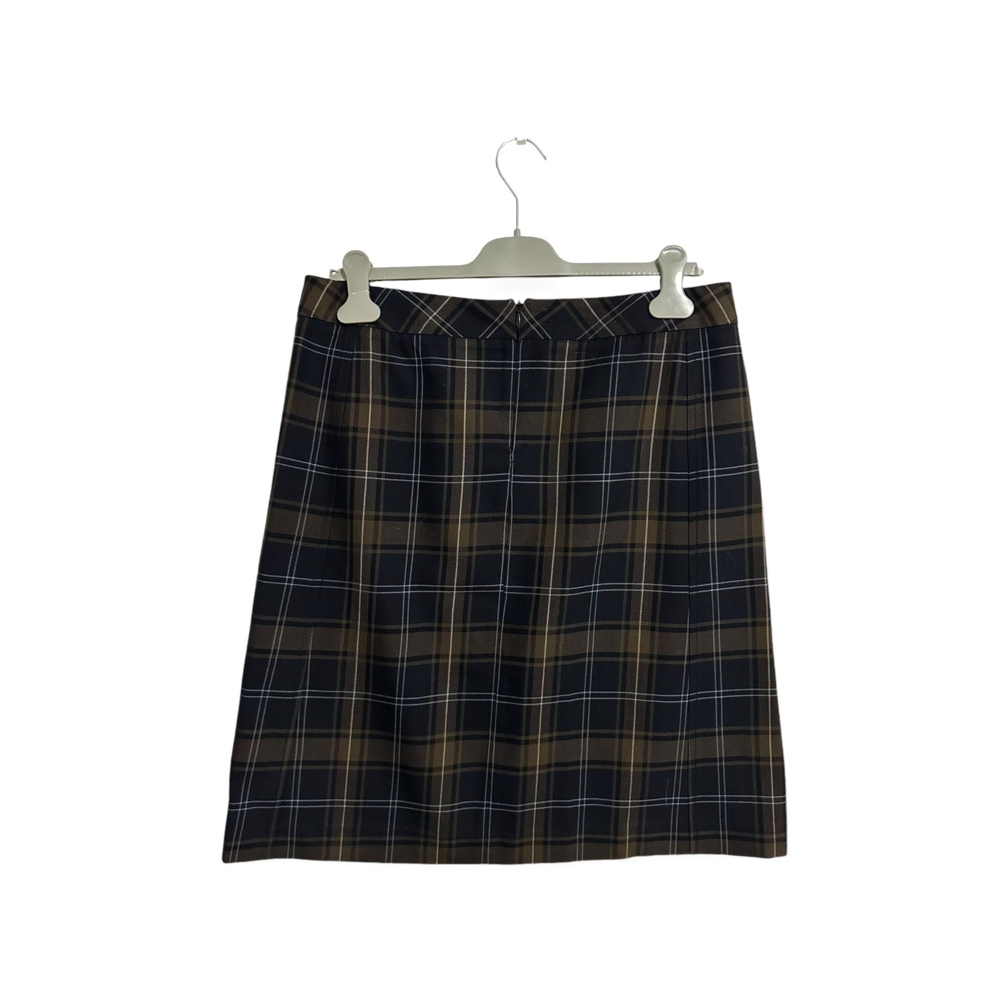 Miu Miu Miu Miu Tartan Wool A-Line Skirt Size 44 Size 30" / US 8 / IT 44 - 2 Thumbnail