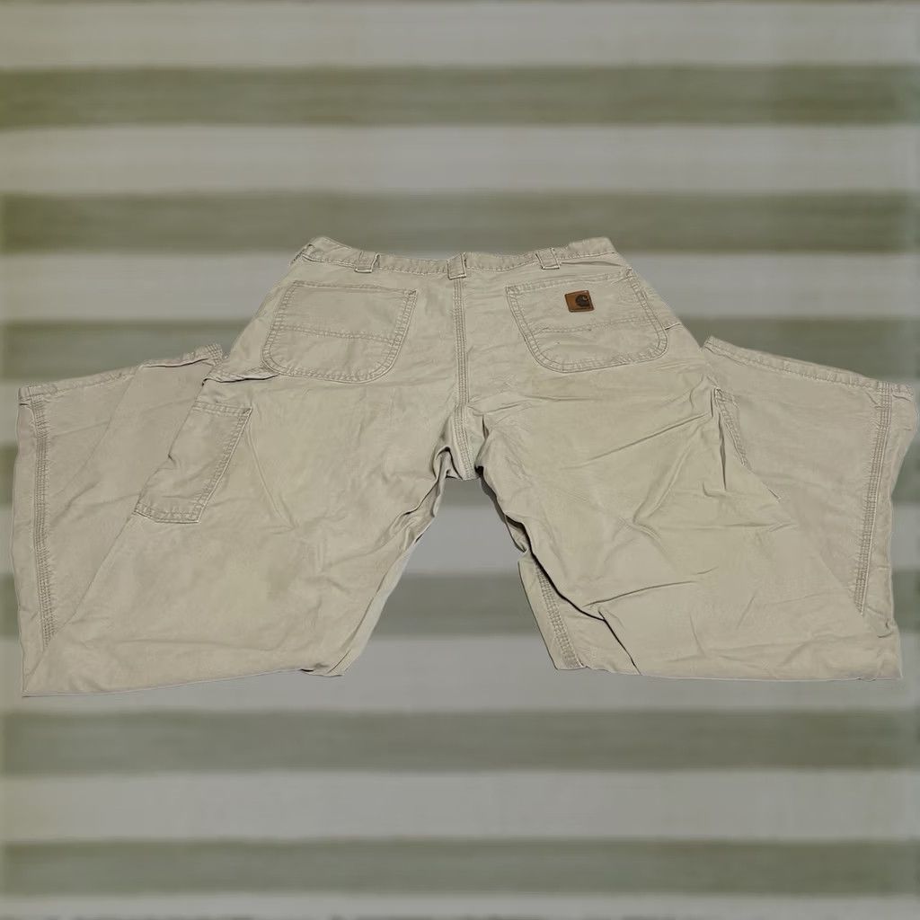 Carhartt Carhartt Pants Men 36x32 36x30 Tan Work Carpenter Stained Beige Logo Regular Inseam 30 Men Laborswork Size US 36 / EU 52 - 1 Thumbnail