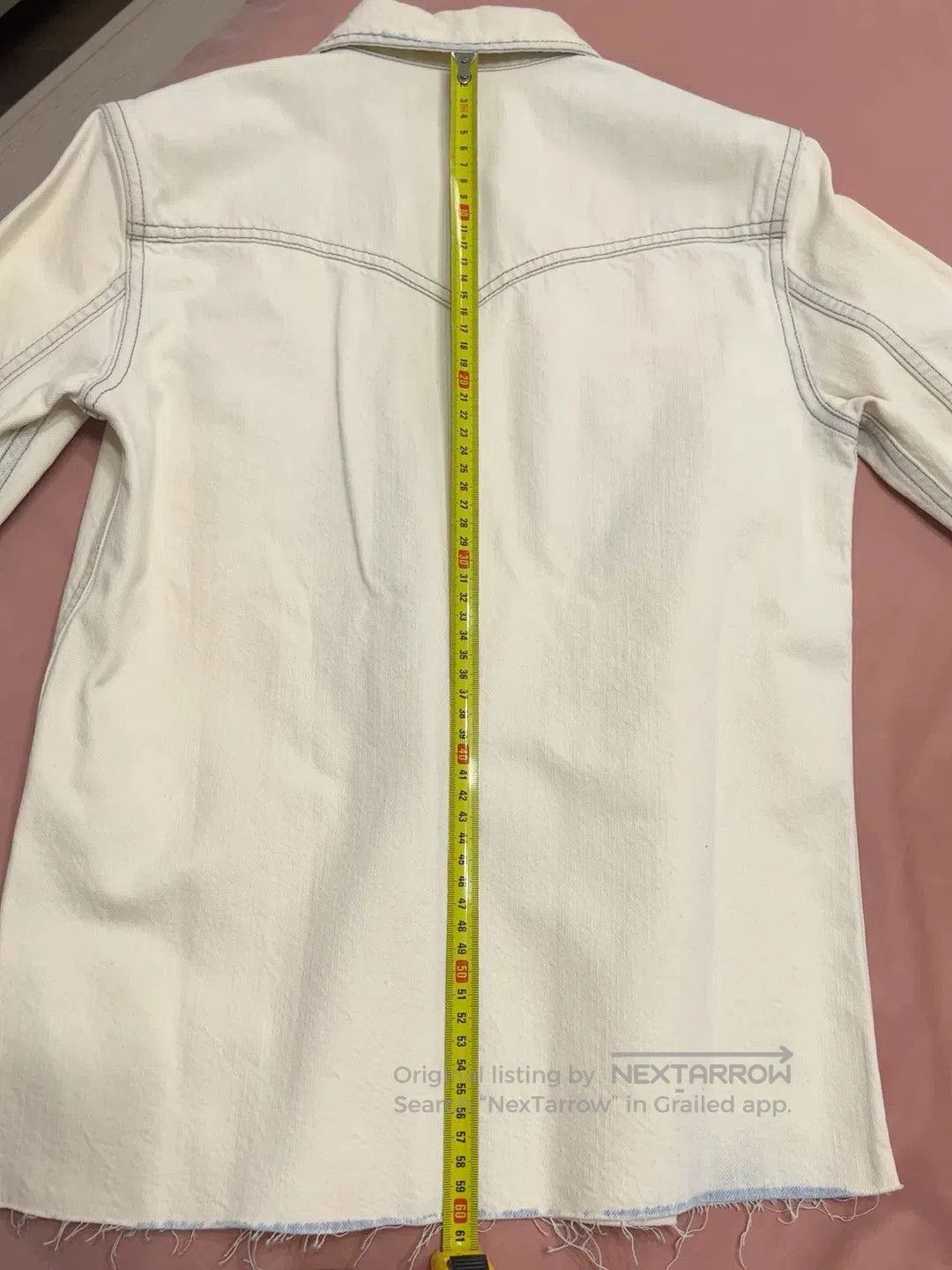 Saint Laurent Paris Saint Laurent White Denim Shirt. Size XS / US 0-2 / IT 36-38 - 7 Thumbnail