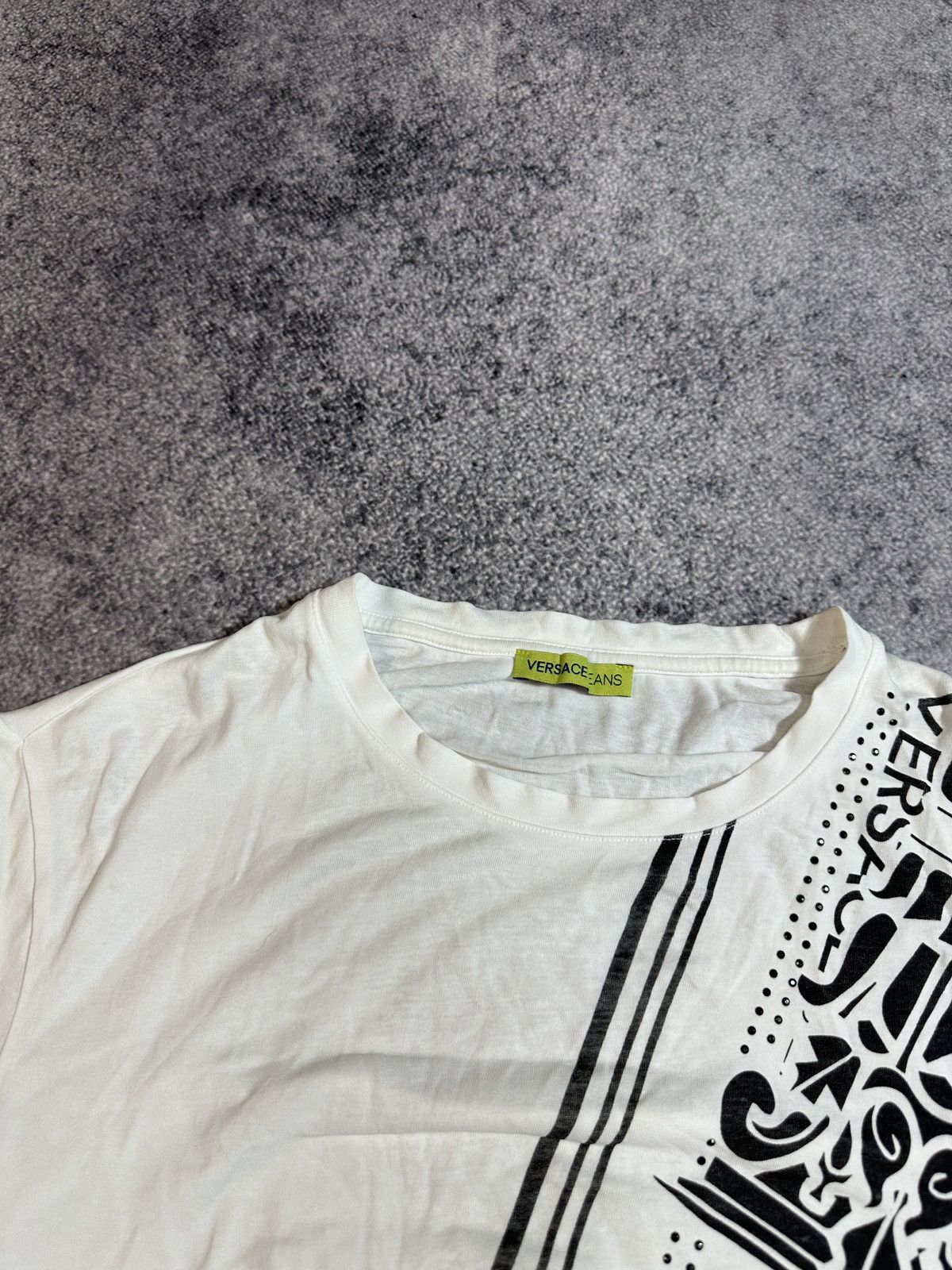 Versace × Versace Jeans Couture Y2K Versace Big Log T-shirt Streetwear Rare Casual Luxury Size US M / EU 48-50 / 2 - 3 Thumbnail