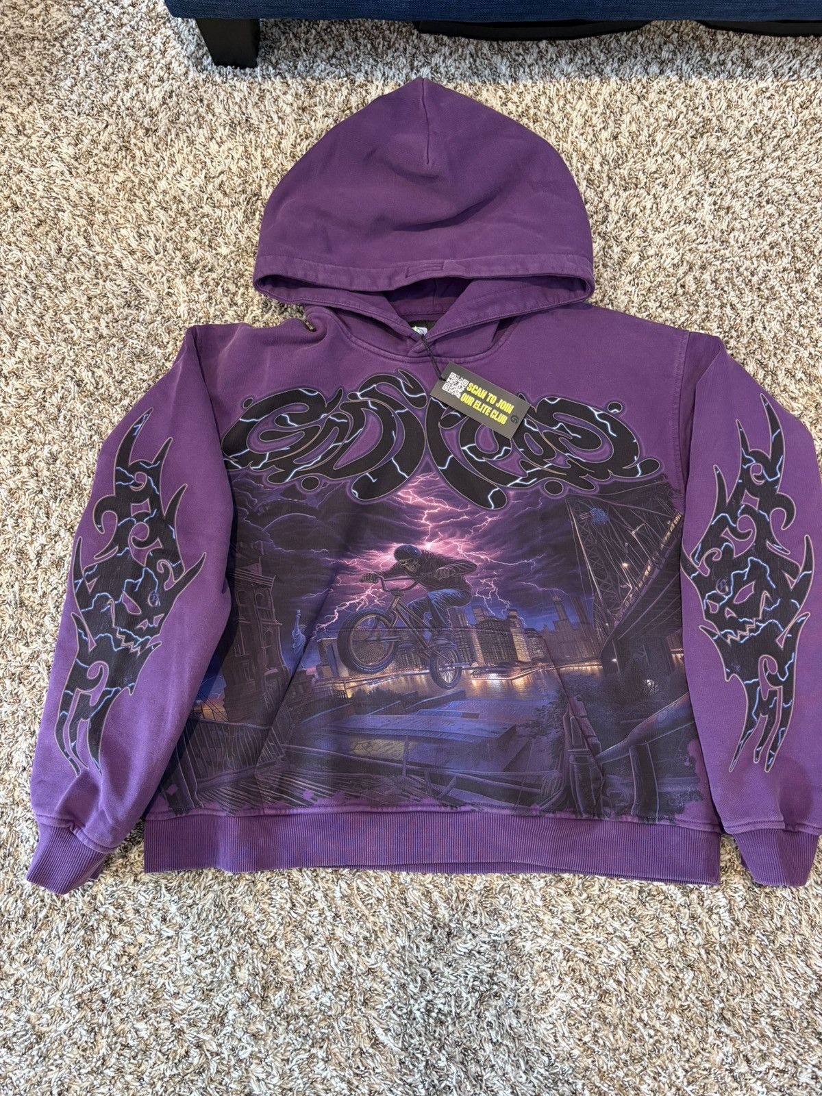 Godspeed B.M.X. Hoodie (Purple) Size US S / EU 44-46 / 1 - 1 Thumbnail