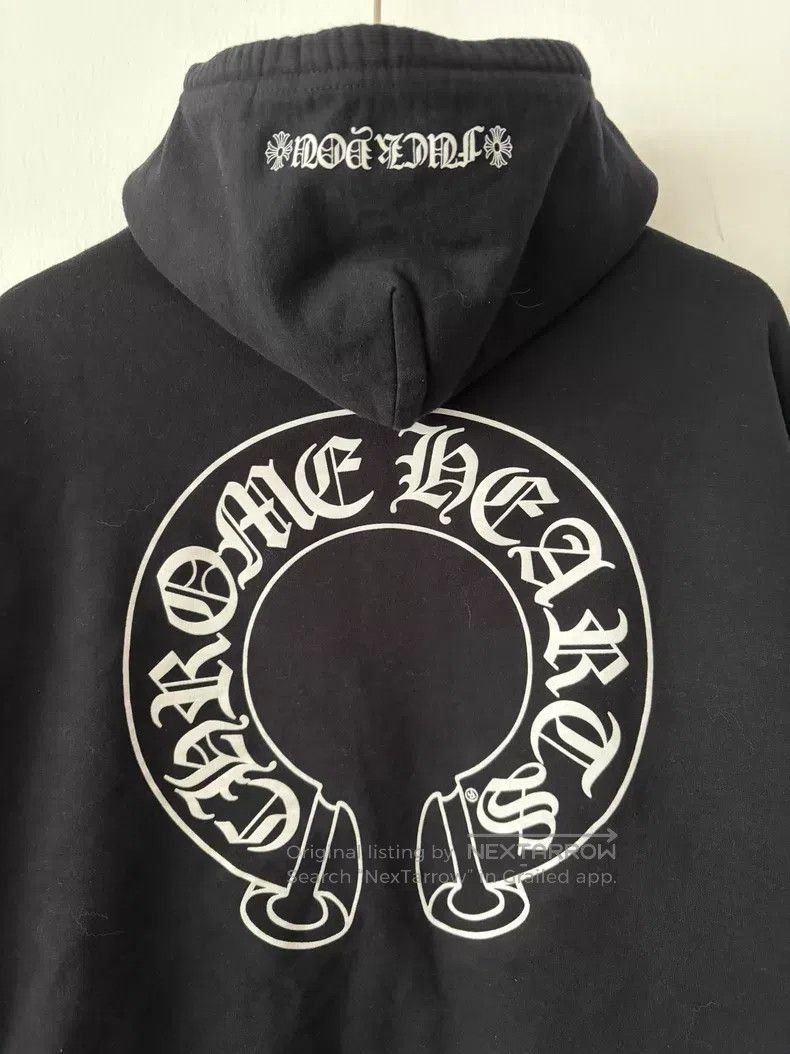 Chrome Hearts CHROME HEARTS Size M Large horseshoe print zip-up hoodie Size US M / EU 48-50 / 2 - 7 Thumbnail