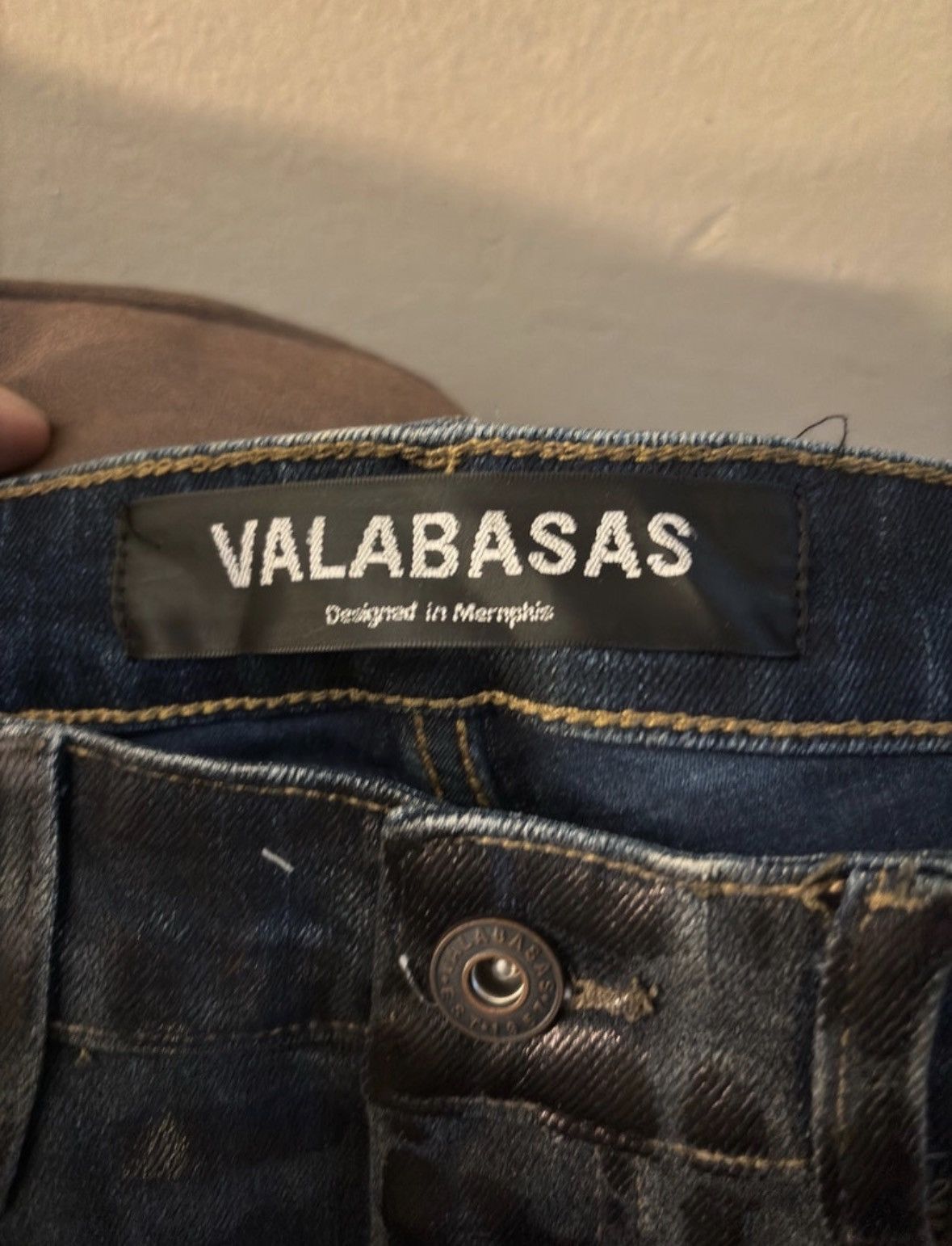 Valabasas Valabasas Dirty Indigo Waxed Jeans – Size 32 – New With Tags Size US 32 / EU 48 - 6 Thumbnail
