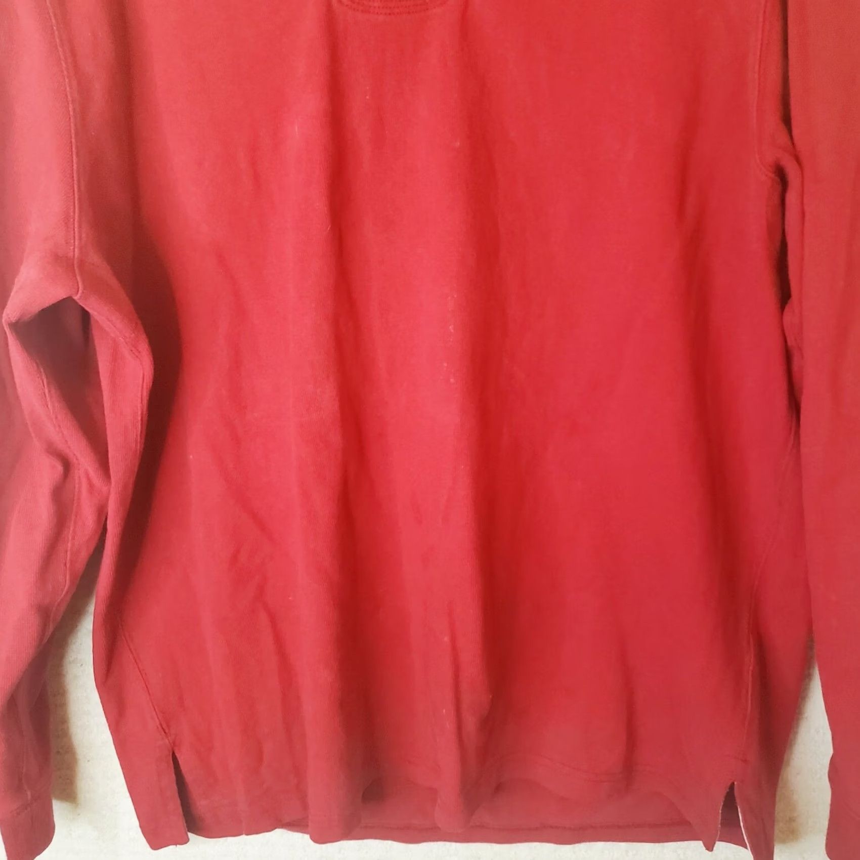 Polo Ralph Lauren Ralph Lauren Polo Shirt Mens L Red Long Sleeve Rugby Logo Embroidered Elbow Shoulder Pads Polo Shirt Red Mens L Size US L / EU 52-54 / 3 - 3 Thumbnail