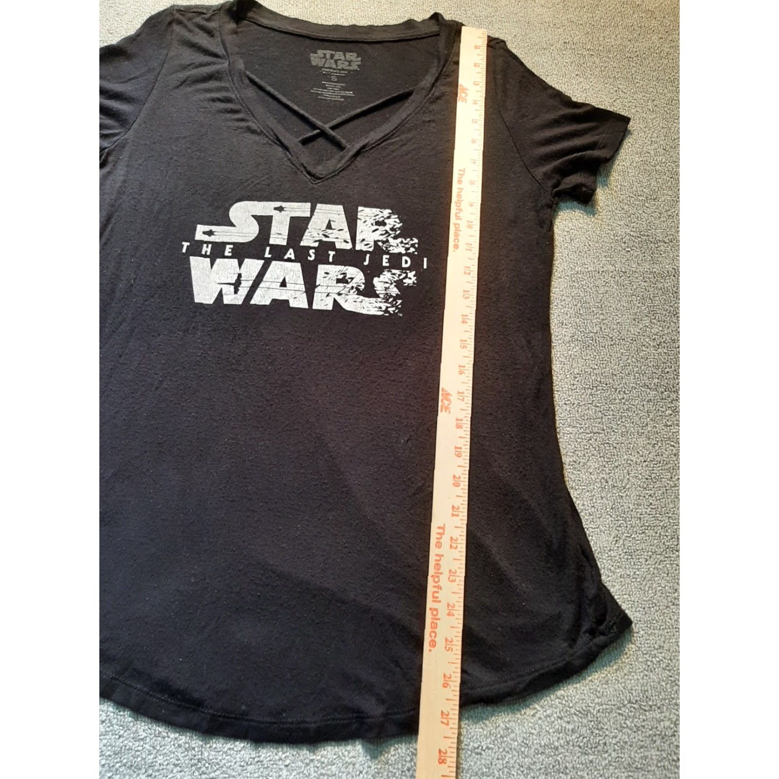 Star Wars Star Wars T-Shirt Womens Short Sleeve Small S The Last Jedi Black Size S / US 4 / IT 40 - 4 Thumbnail