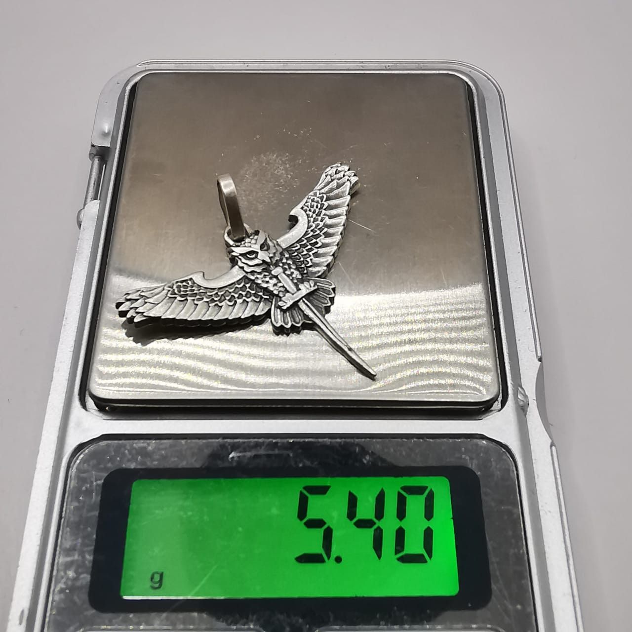 Sterling Silver Vintage Owl Pendant 925 Sterling Silver 5.40g Size ONE SIZE - 4 Thumbnail