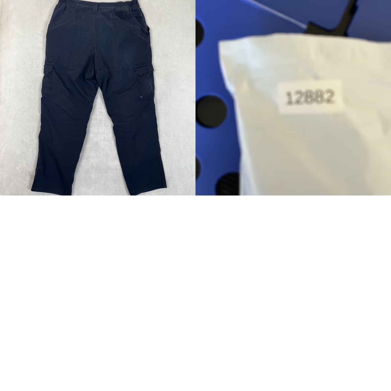 Vintage 5.11 Tactical Cargo Pants 38x32 Blue Ripstop Workwear Utility Stretch Waist Size US 38 / EU 54 - 8 Thumbnail