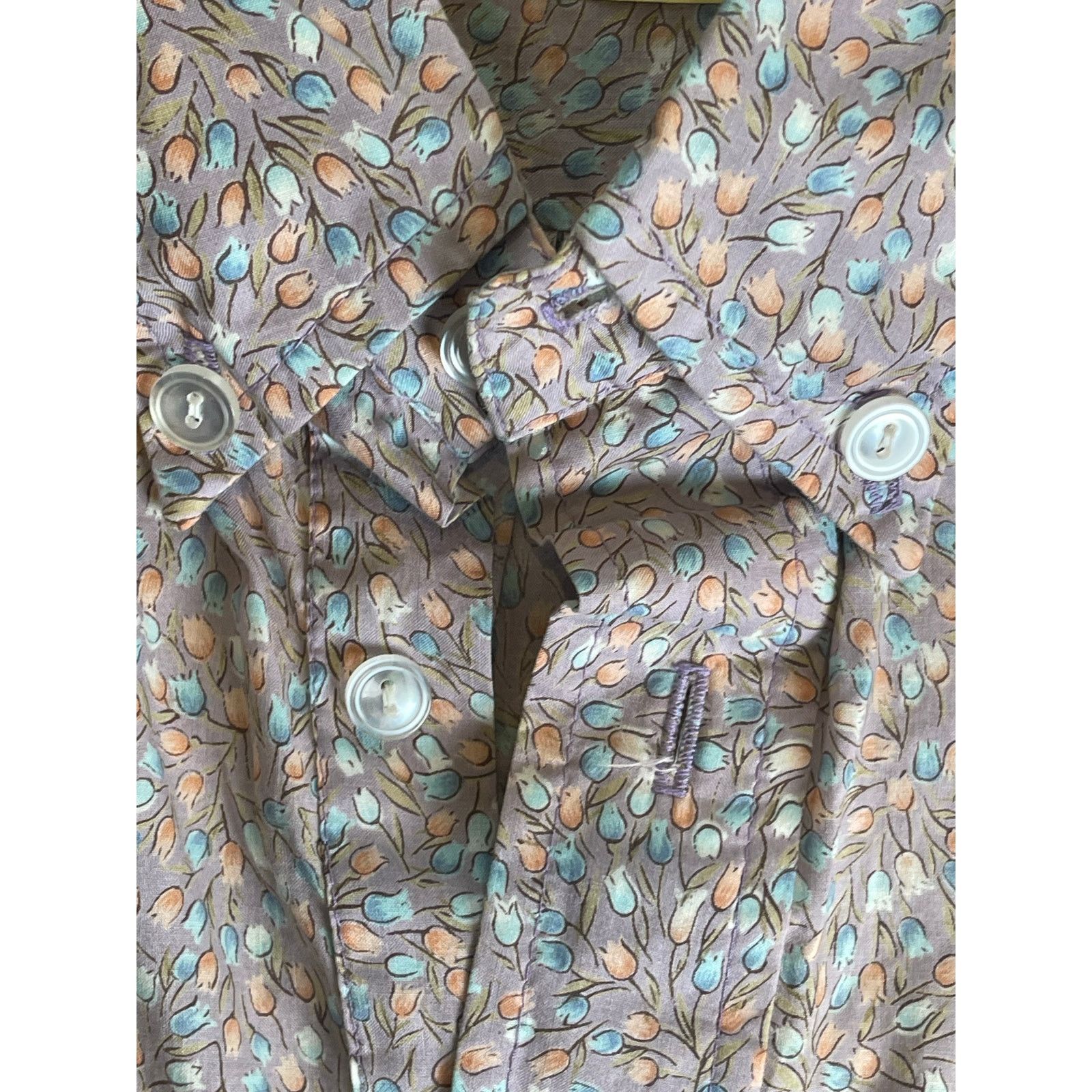Vintage Sandwich Isles 1960s Mod Tiki Floral Cotton Pullover L Size US L / EU 52-54 / 3 - 7 Thumbnail