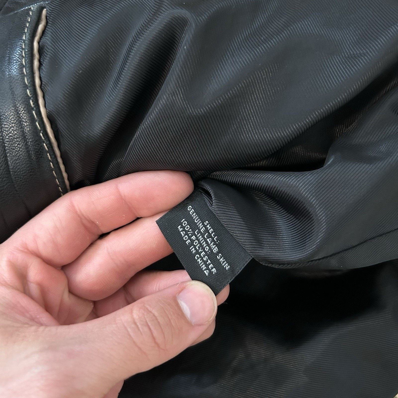 Roundtree & Yorke Lamb Skin Black Leather Motorcycle Moto Riding Jacket Medium Size US M / EU 48-50 / 2 - 5 Thumbnail