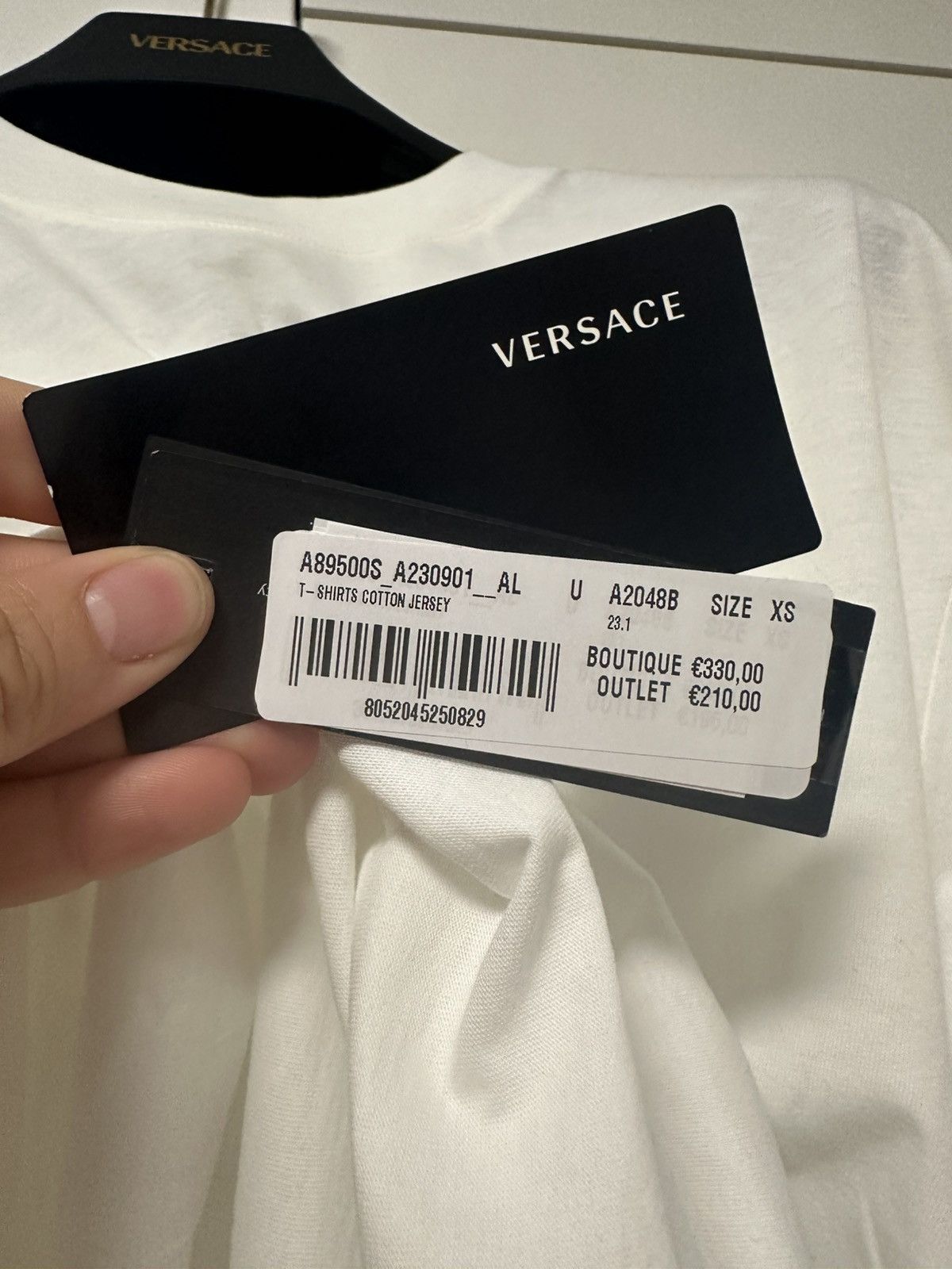 Versace Versace White T-shirt Size US XS / EU 42 / 0 - 7 Thumbnail