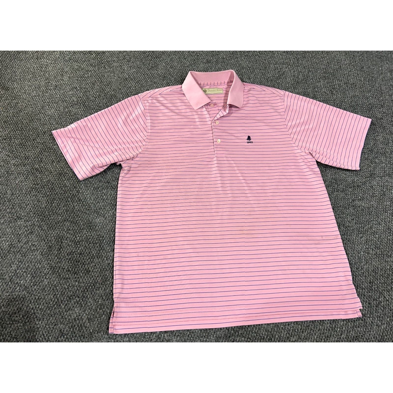 Vintage Donald Ross Polo Shirt Mens L pink Performance Golf Embroidered Logo Size US L / EU 52-54 / 3 - 2 Thumbnail