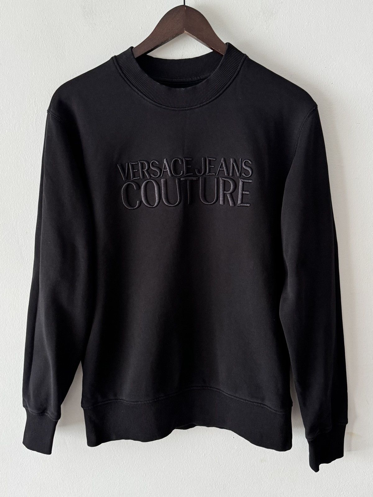 Versace 🔥🔥 Versace Jeans Couture Black Cotton Sweatshirt Size US S / EU 44-46 / 1 - 1 Thumbnail