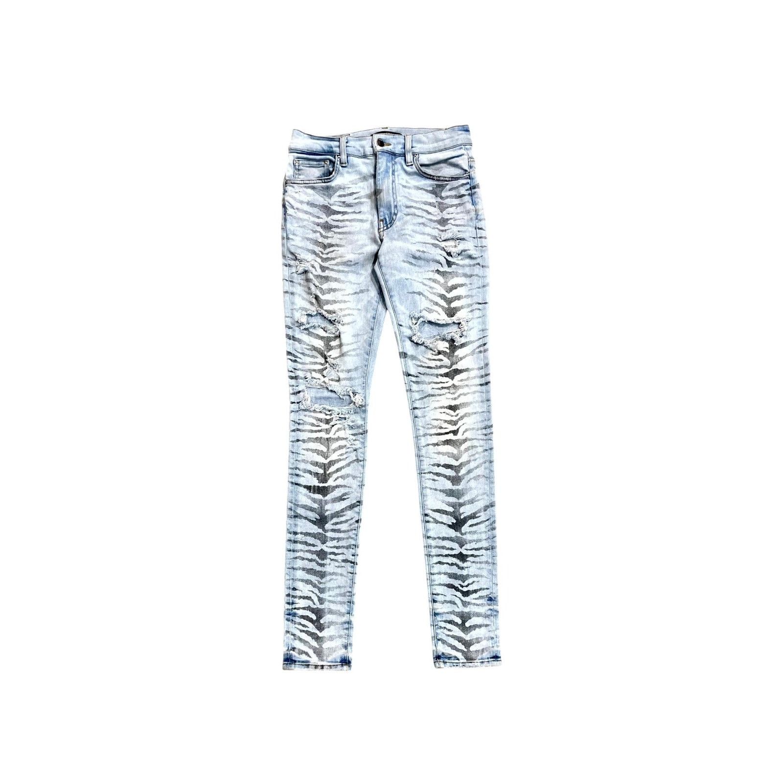 Amiri Amiri "Tiger" Light Wash Jeans Size US 30 / EU 46 - 1 Thumbnail