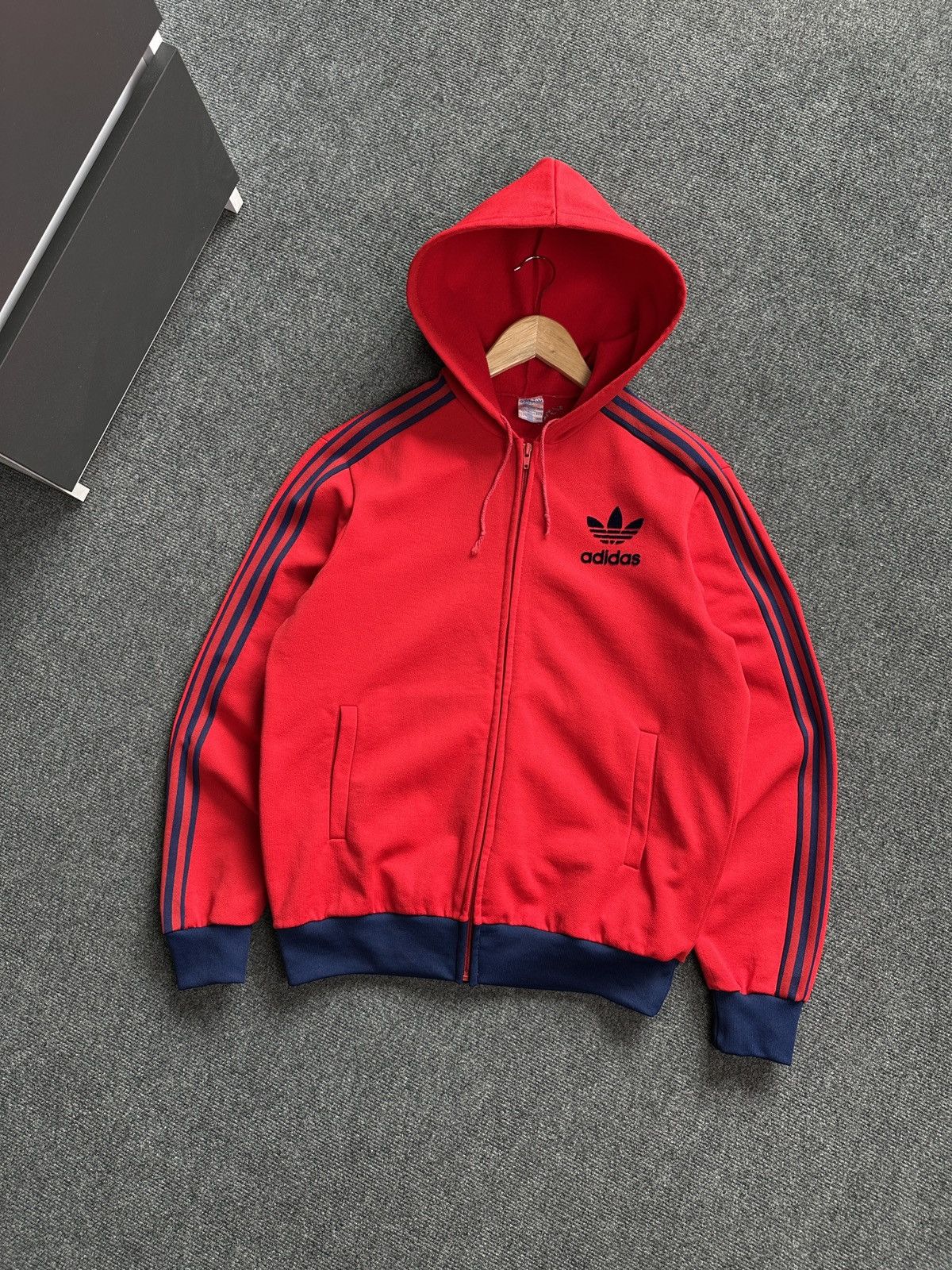 Vintage Adidas Adidas Originals Red Sweatshirt 80s Vintage ADIDAS