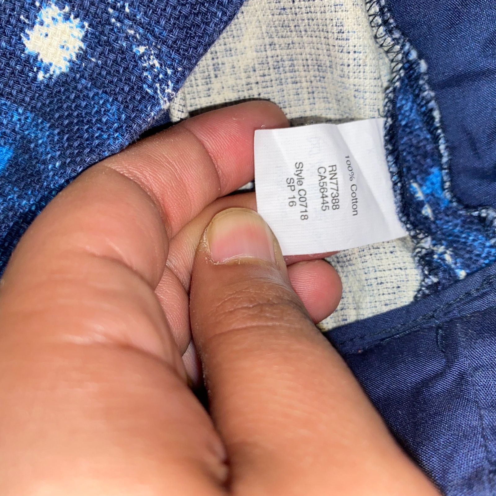 J.Crew J. Crew Blue Ikat Woven Flat Front Chino Side-Zip Shorts 4 Size 27" / US 4 / IT 40 - 5 Thumbnail