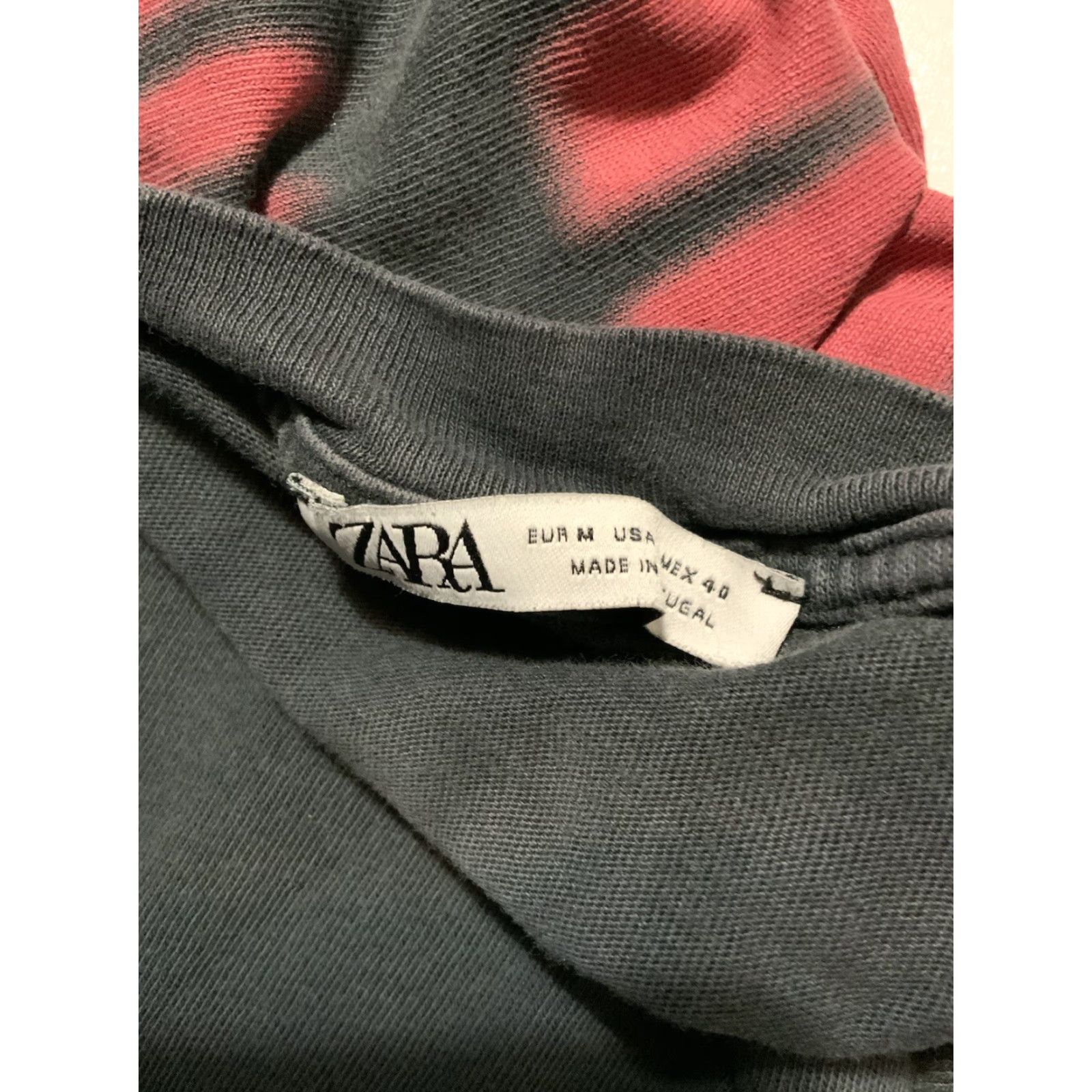 Zara Zara Man Worldwide Distortion NY All Stars Balance S/S Crew T-Shirt M Mens Shirt Dark Grey/Black Size US M / EU 48-50 / 2 - 7 Thumbnail