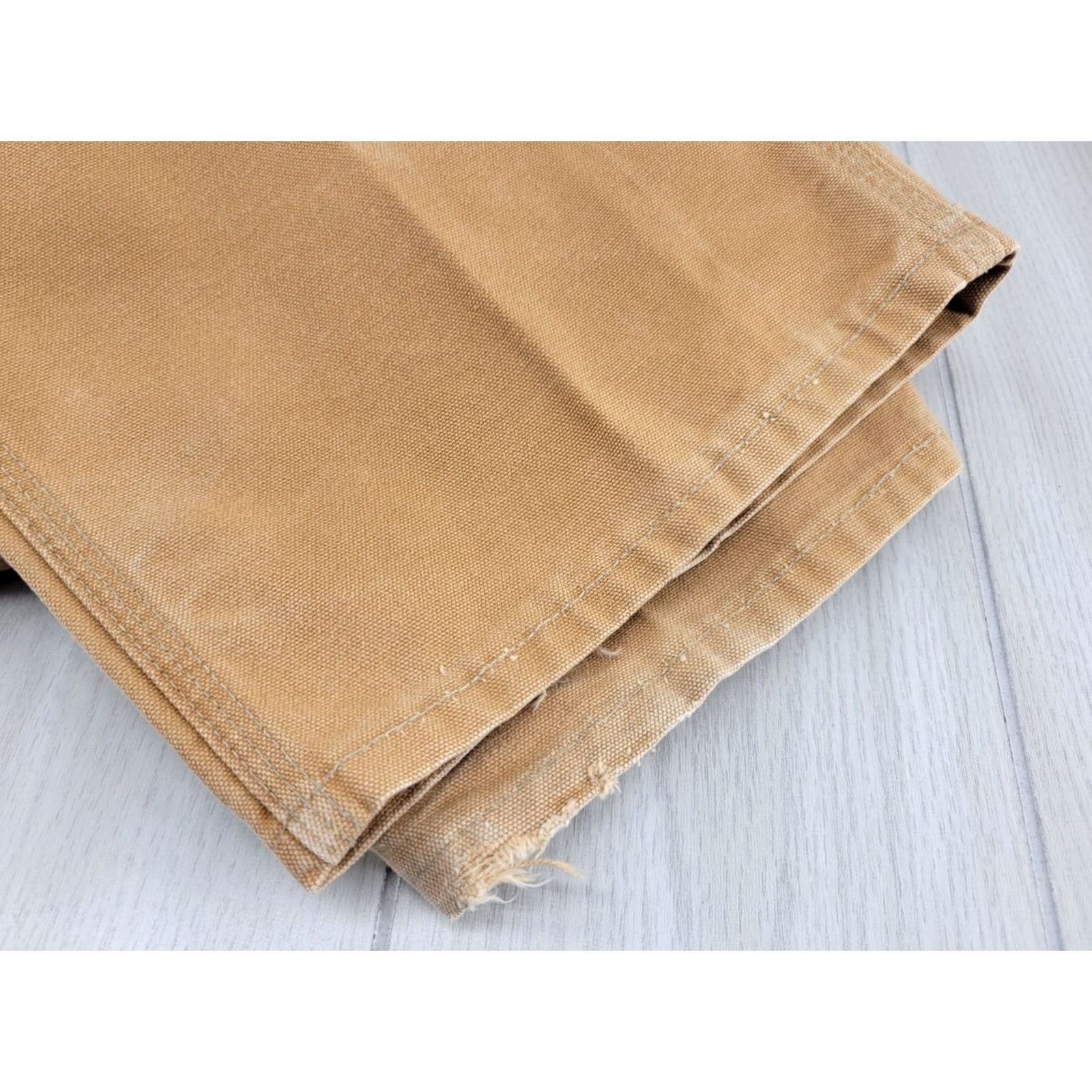 Carhartt VTG Carhartt DBL Knee Pants size 40x32 USA Washed Duck Canvas Workwear Carpenter Regular 100% Cotton Brown Mens Pants Size US 40 / EU 56 - 6 Thumbnail