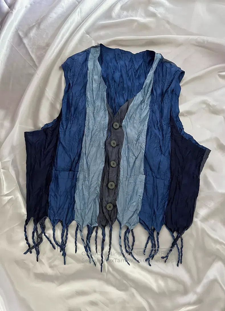 Issey Miyake Issey Miyake Blue Vest Size M / US 6-8 / IT 42-44 - 1 Thumbnail