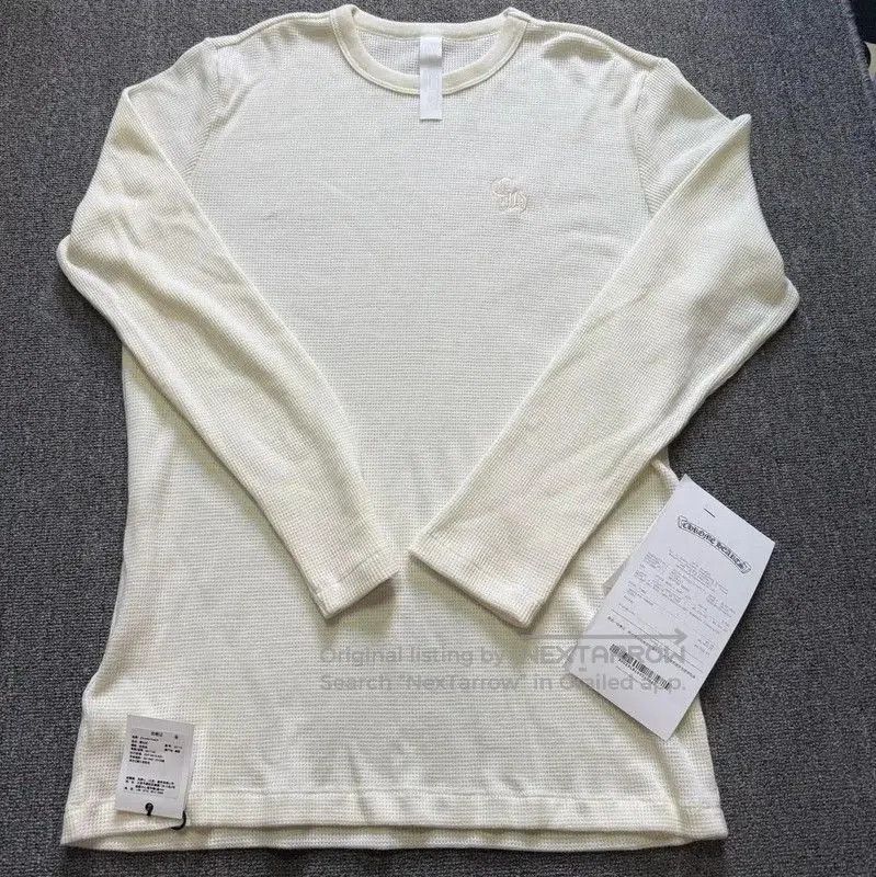 Chrome Hearts White Wool Long Sleeve Shirt .