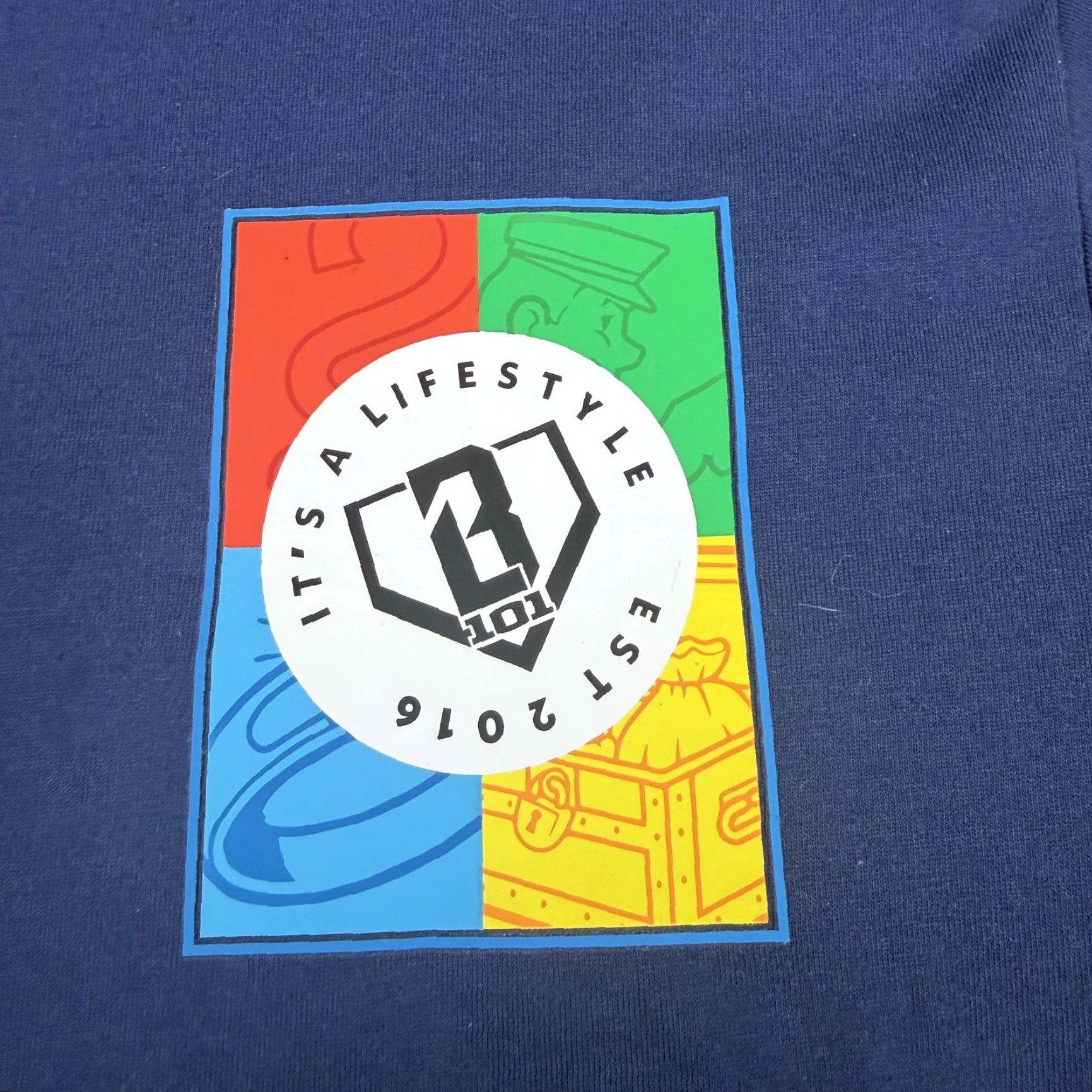 Vintage MONOPOLY Shirt Mens Large Blue It's More Than A Game Graphic Tee Mr Monopoly Size US L / EU 52-54 / 3 - 3 Thumbnail