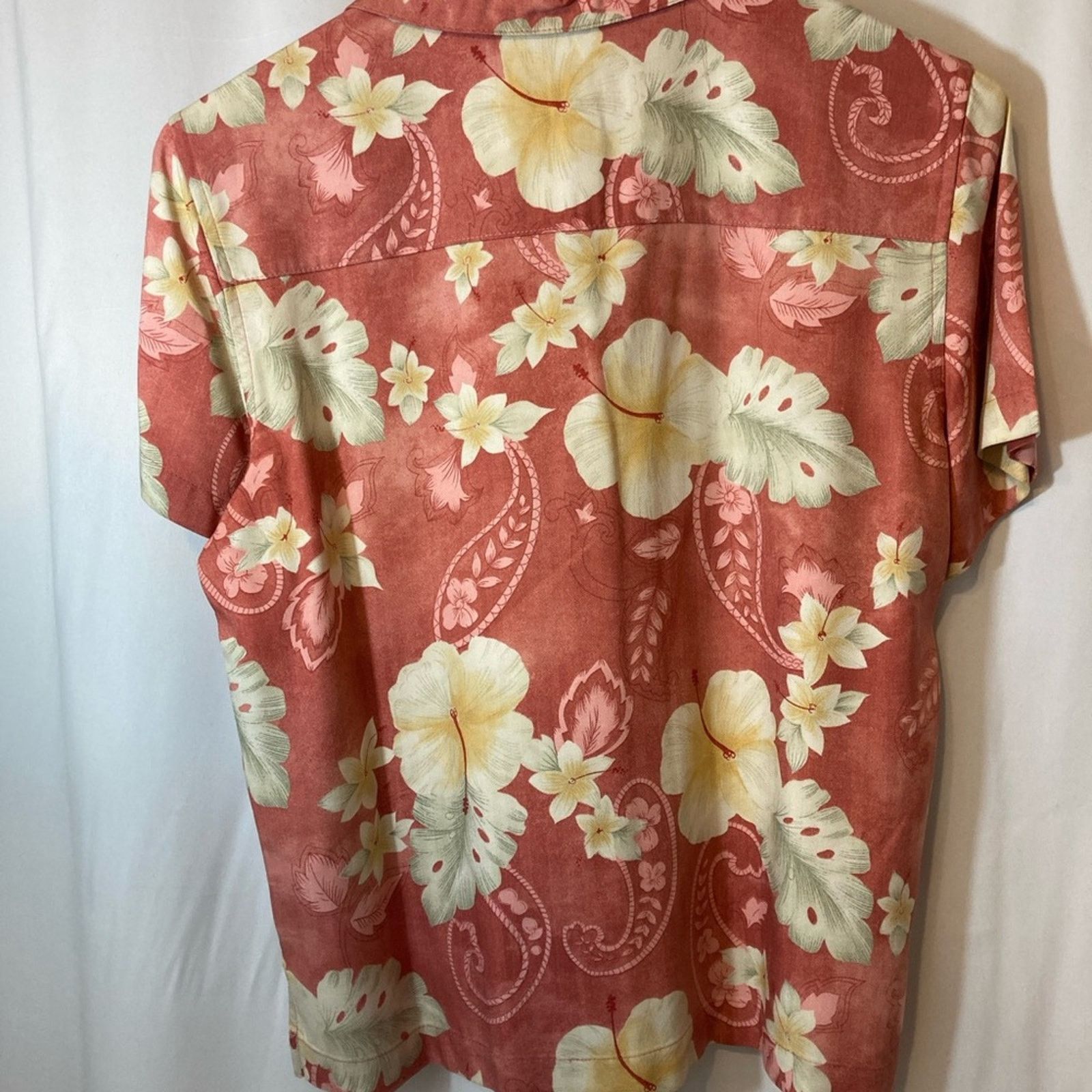 Other Caribbean Joe Tropical Floral Button Up Blouse Top Size M / US 6-8 / IT 42-44 - 8 Thumbnail